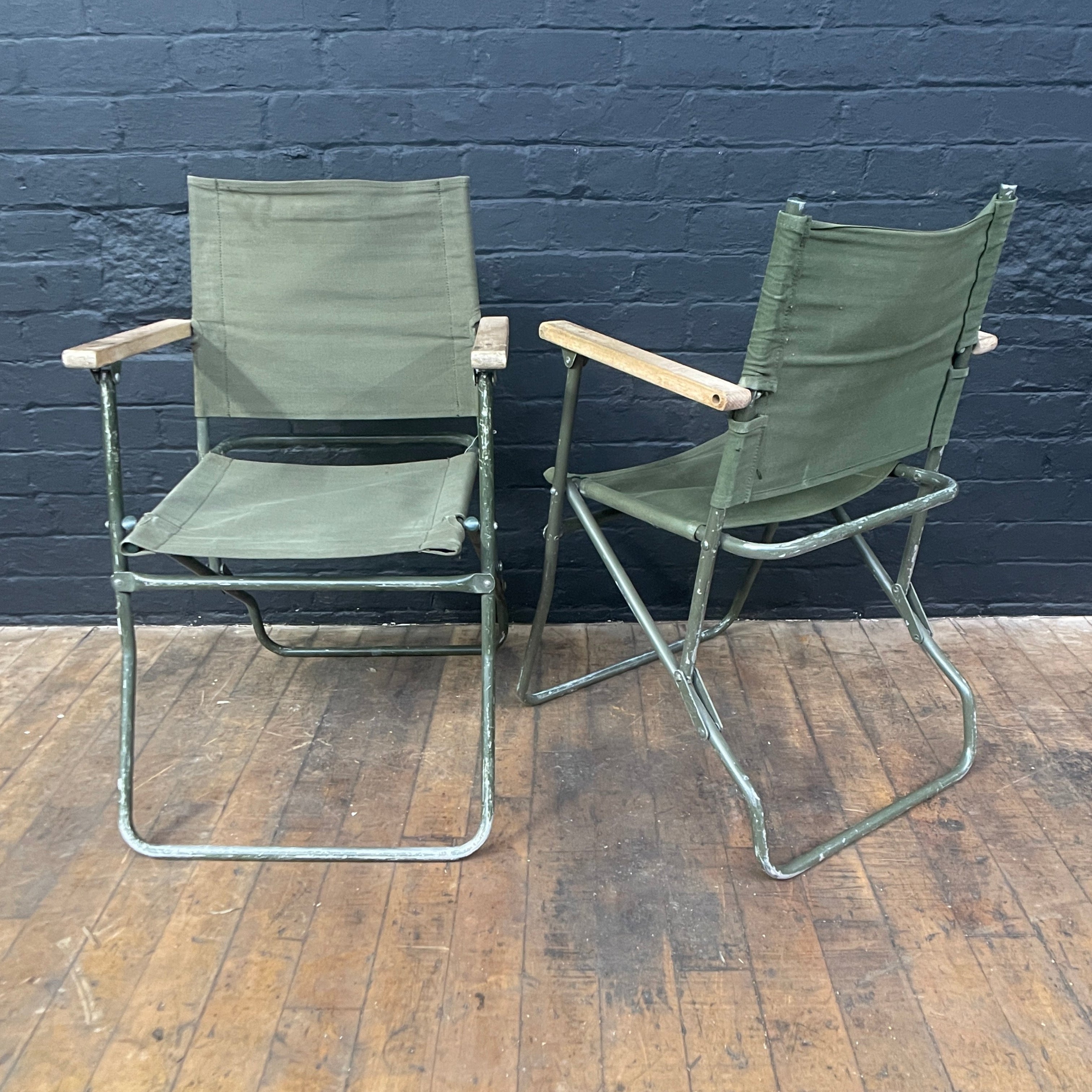 Industrial powerhouse props prop rental hire vintage movie film set dec canvas directors chair chairs