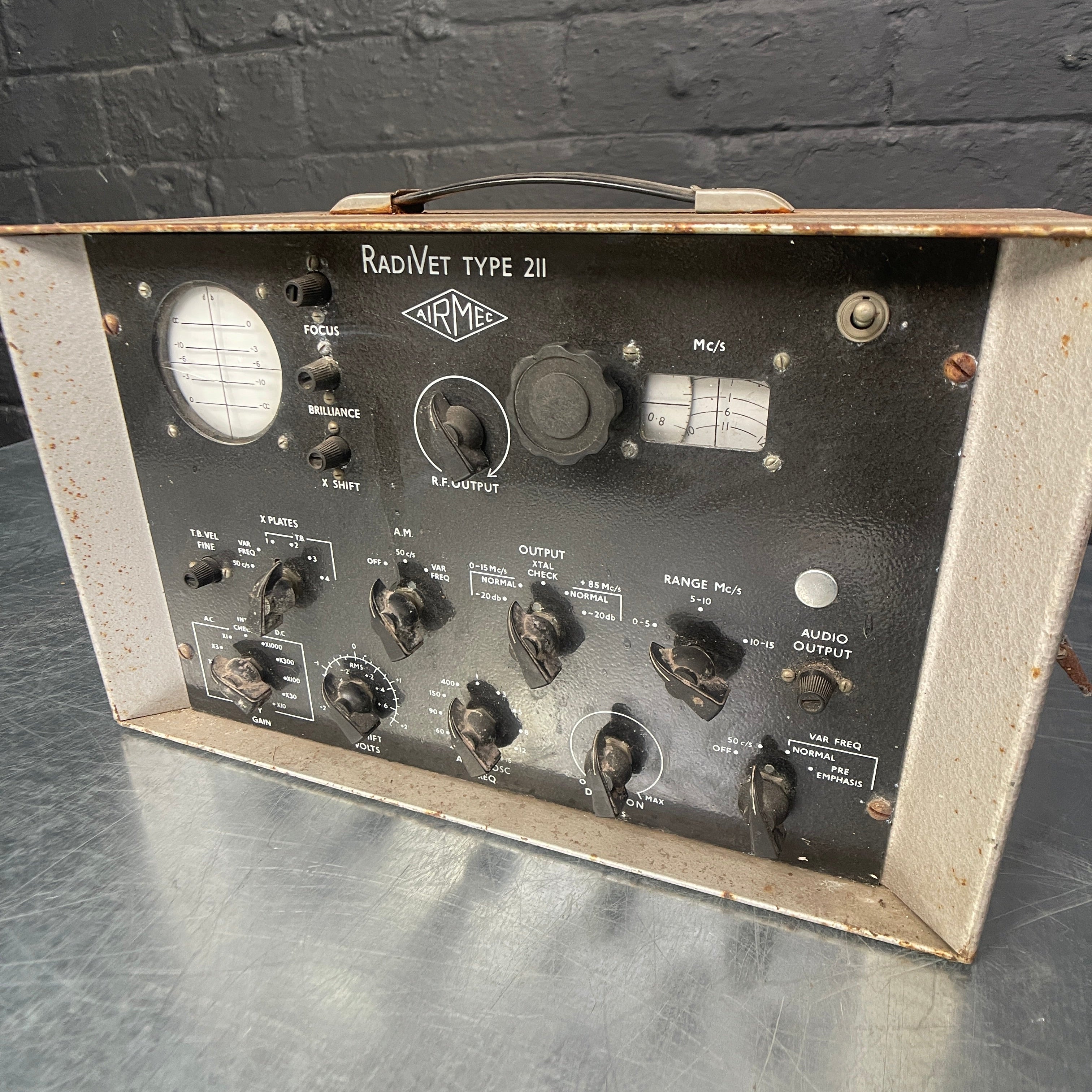 Industrial powerhouse props prop rental hire vintage movie film set dec electrical testing unit 1