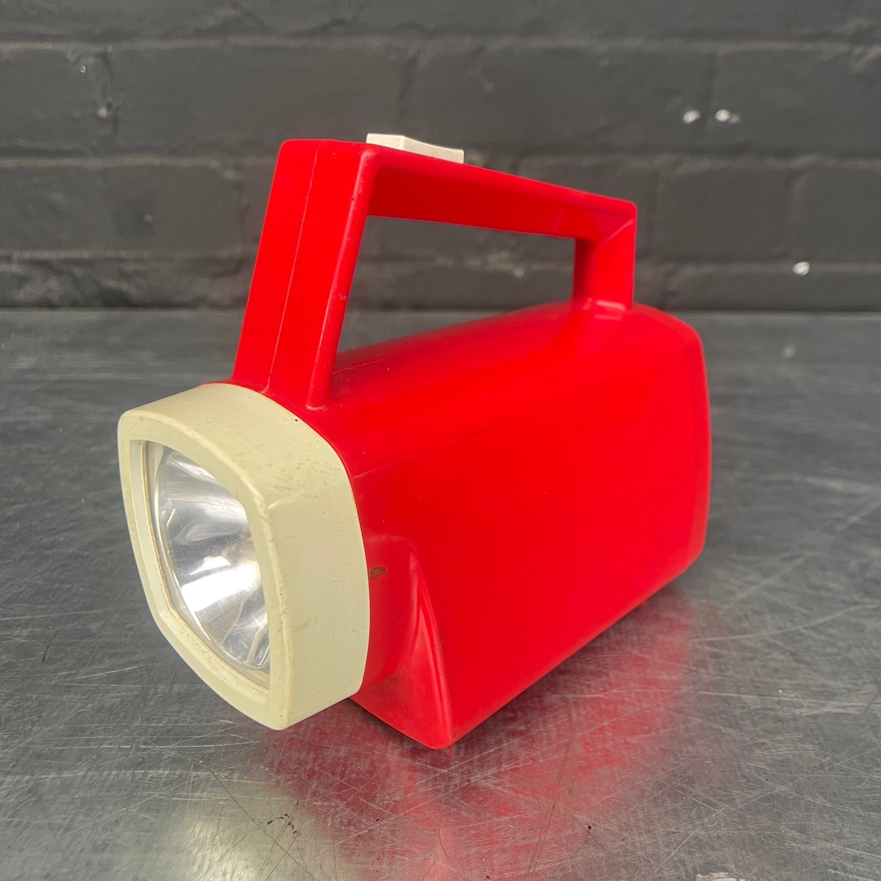 Industrial powerhouse props prop rental hire vintage movie film set dec ever ready torch light lighting red