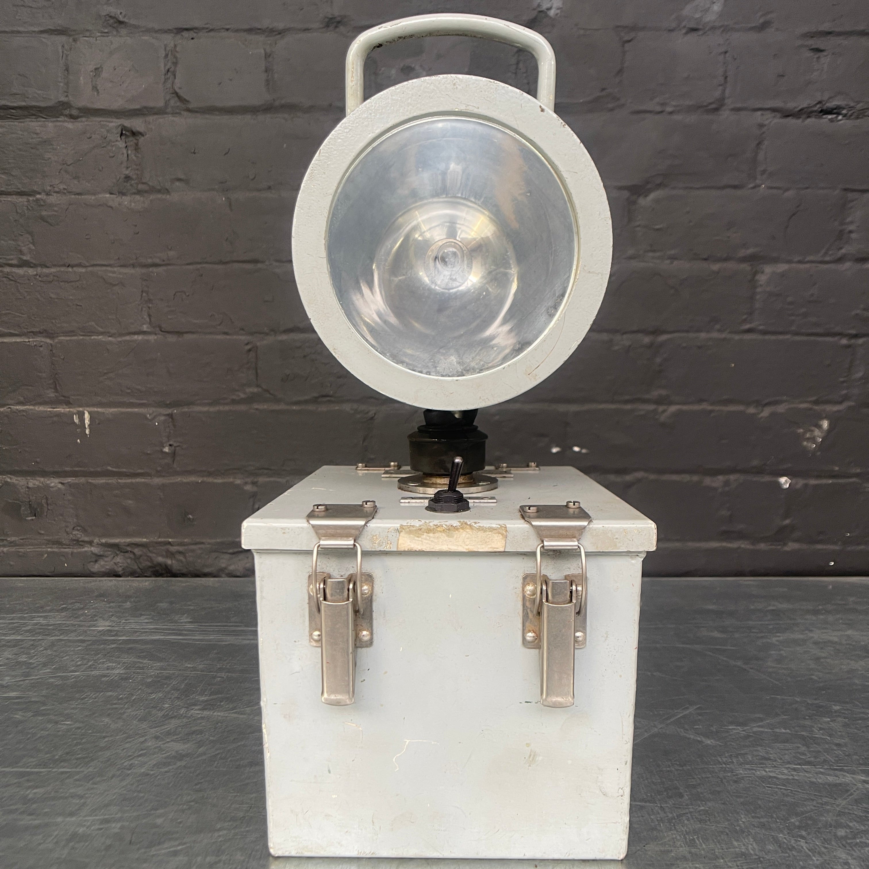 Industrial powerhouse props prop rental hire vintage movie film set dec floodlight light lighting