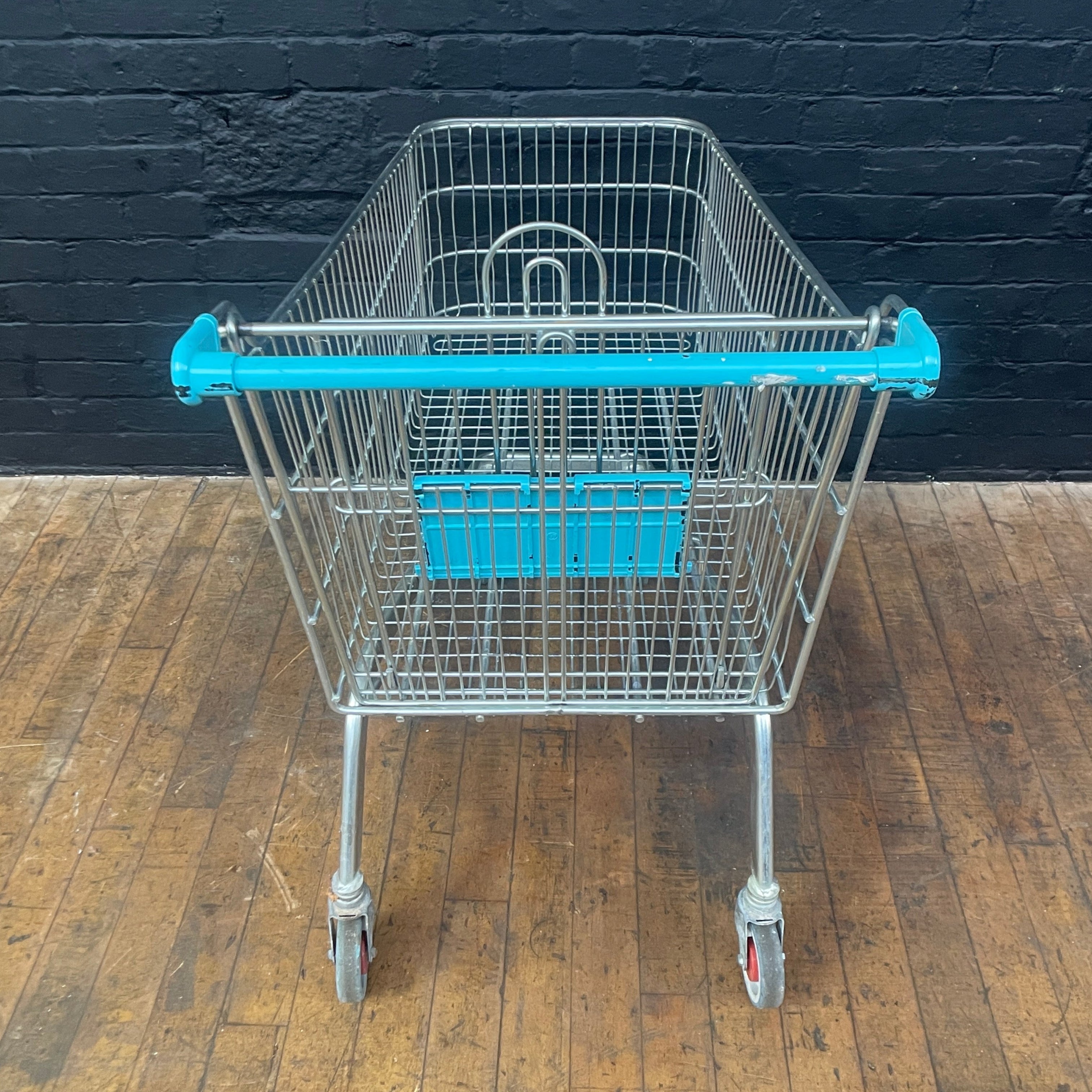 Industrial powerhouse props prop rental hire vintage movie film set dec shopping trolley wire green