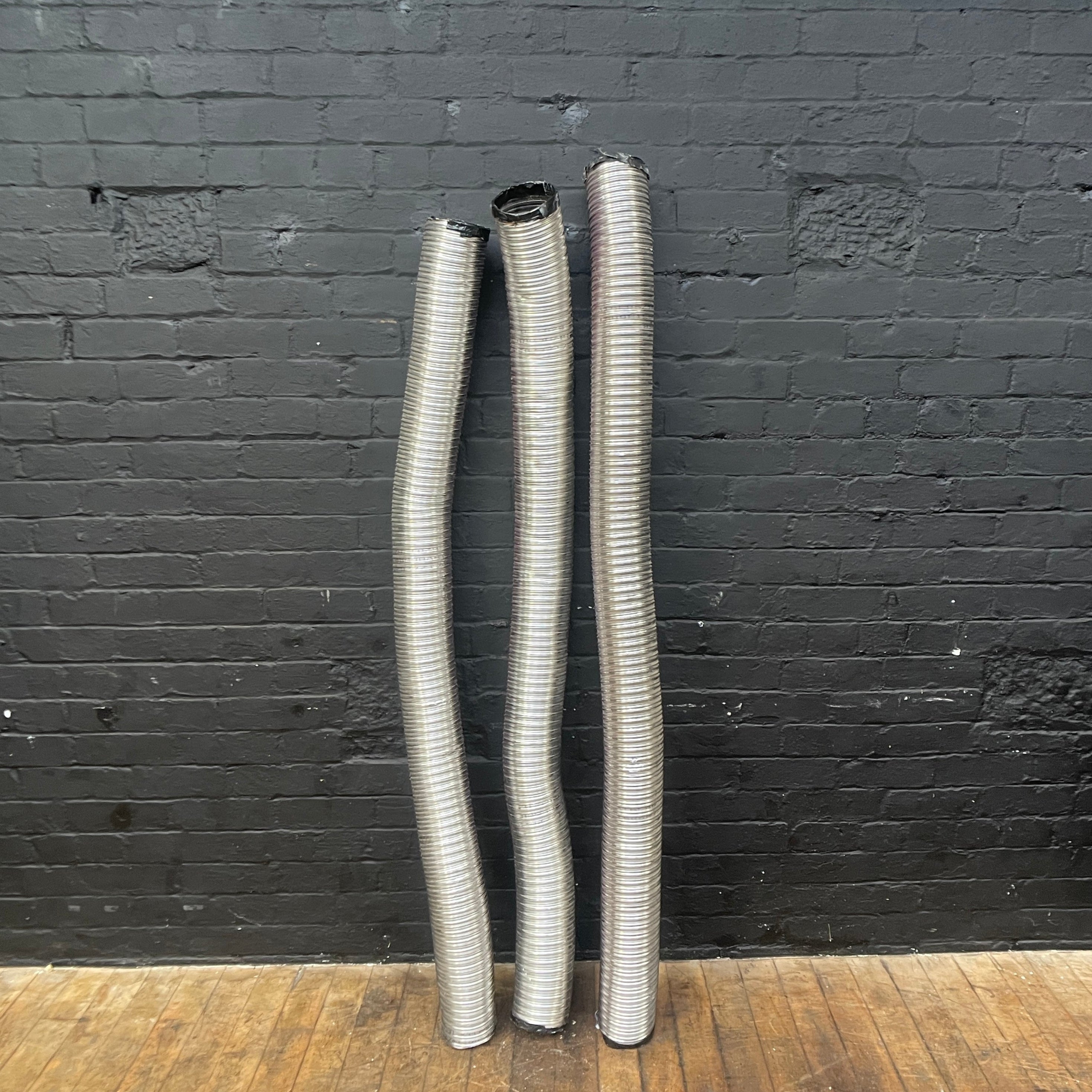 Industrial powerhouse props prop rental hire vintage movie film set dec vent vents tube galvanised duct ducting flue steel
38