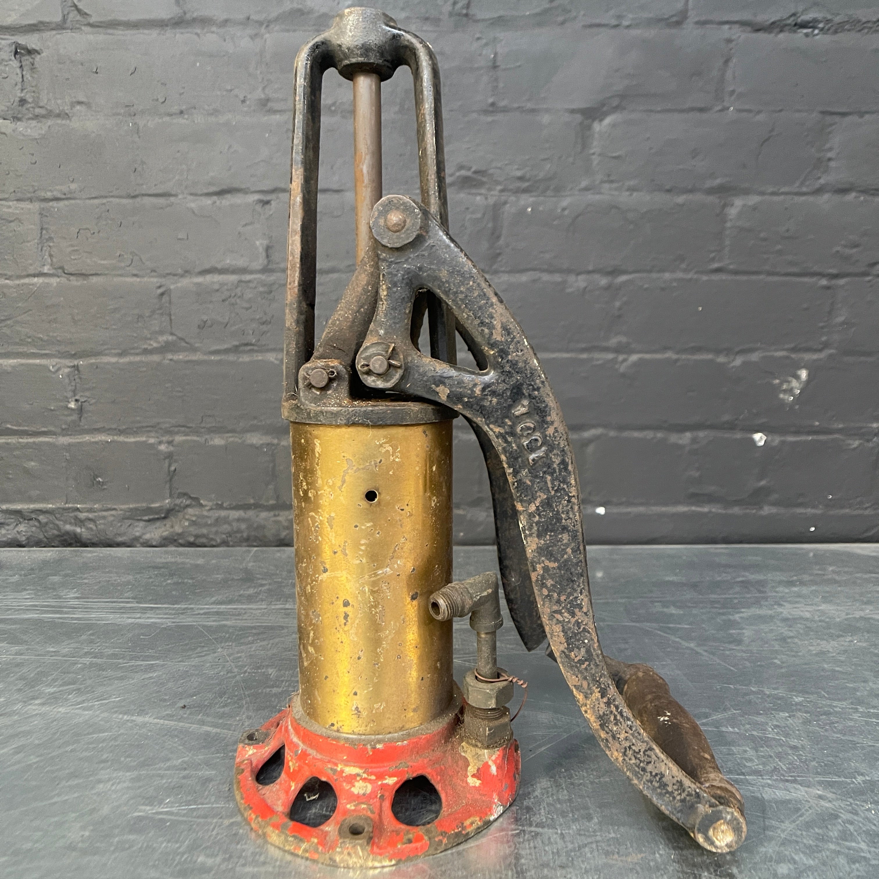 Industrial powerhouse props prop rental hire vintage movie film set dec water pitcher pump