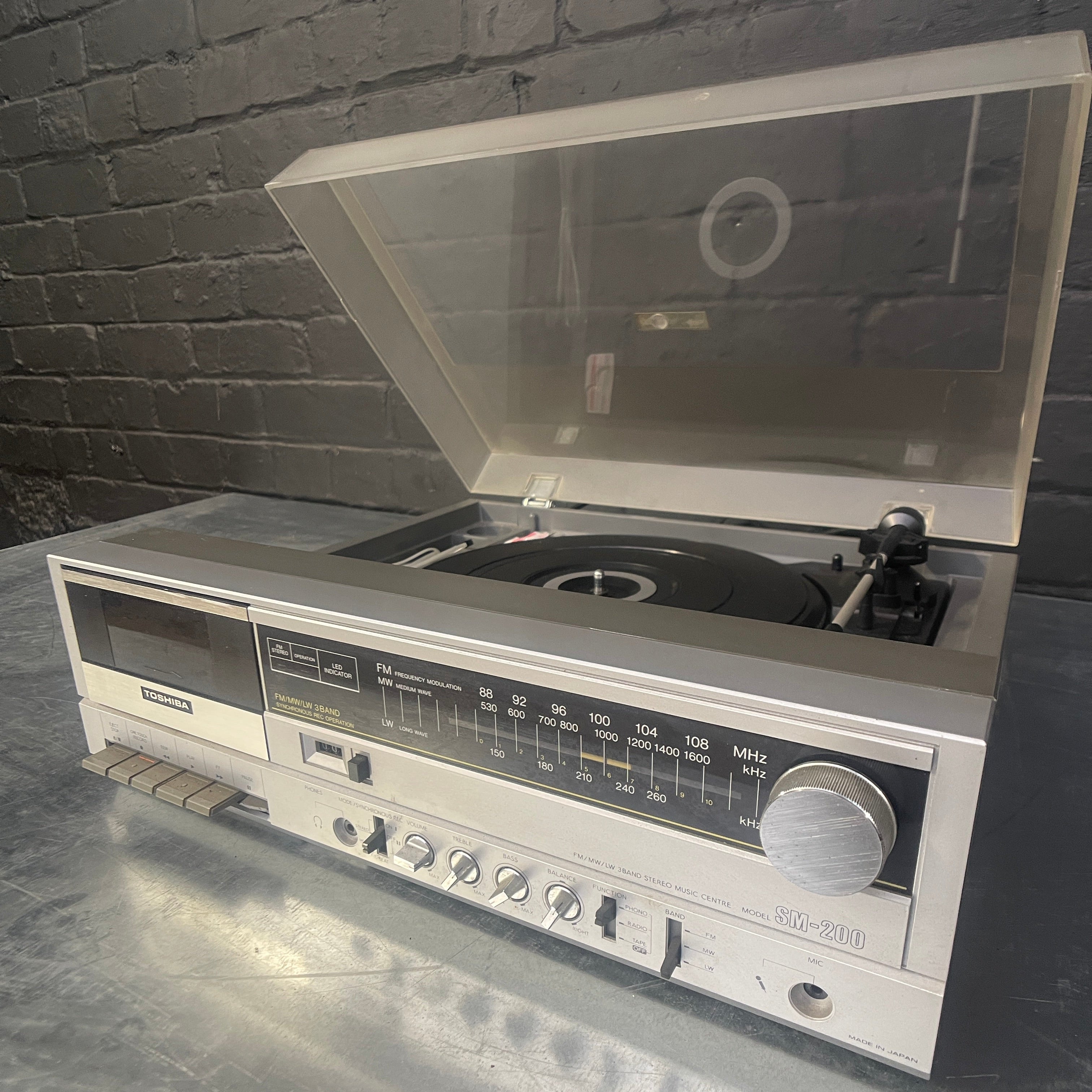 Industrial powerhouse props prop rental hire vintage tv movie film set dec Music record player system