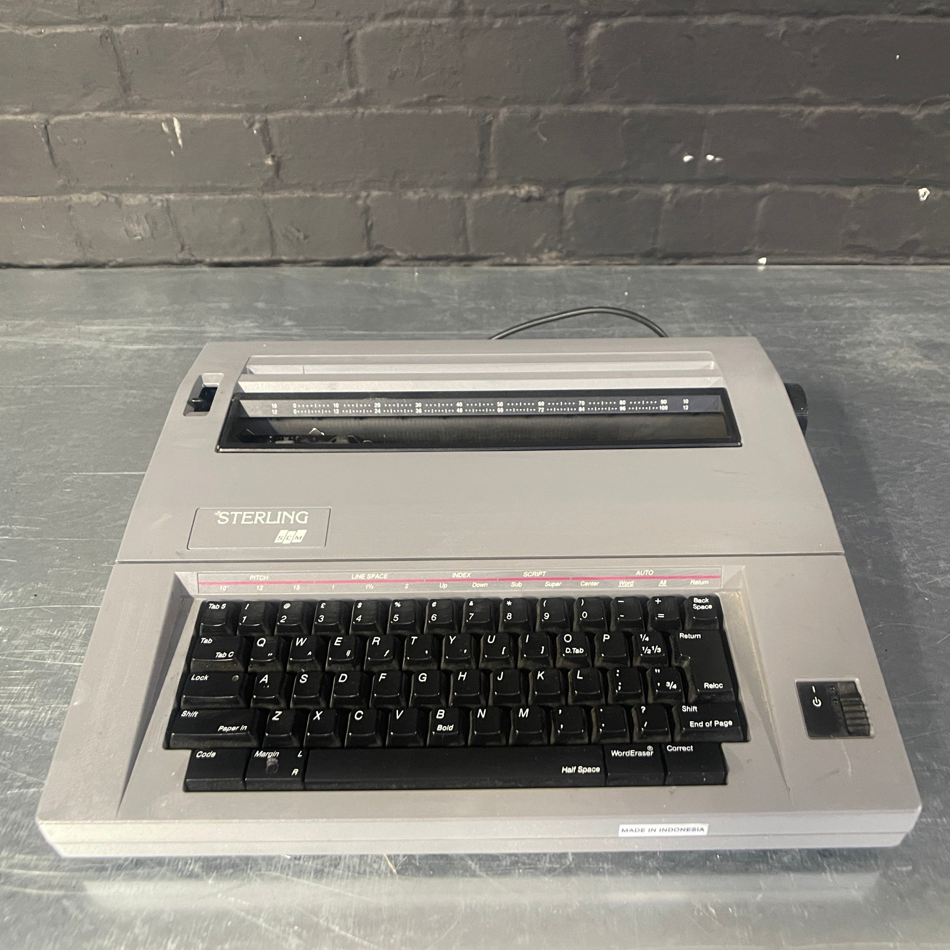 Industrial powerhouse props prop rental hire vintage tv movie film set dec Sterling electronic typewriter