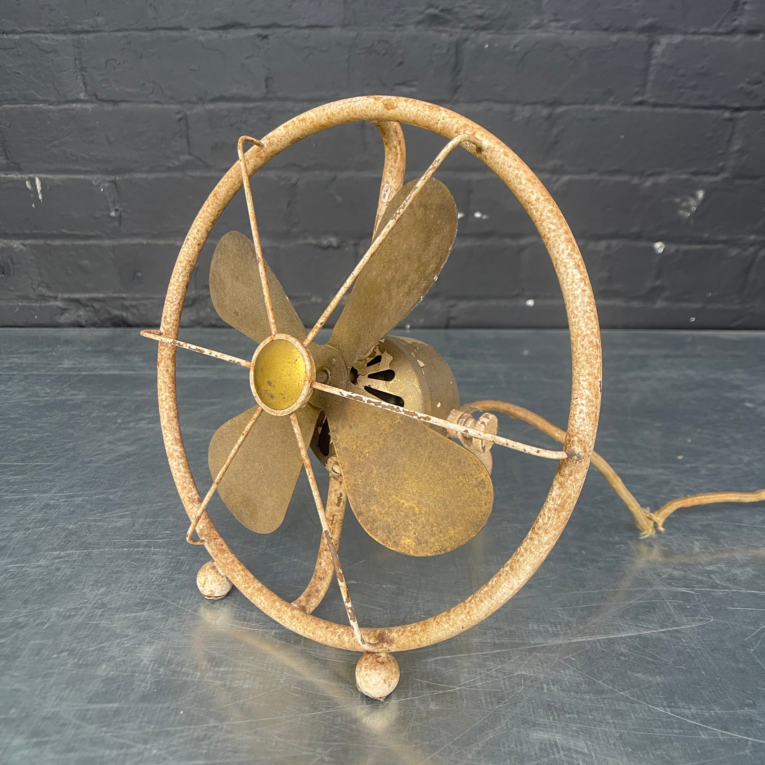 Industrial powerhouse props prop rental hire vintage tv movie film set dec cream desk fan