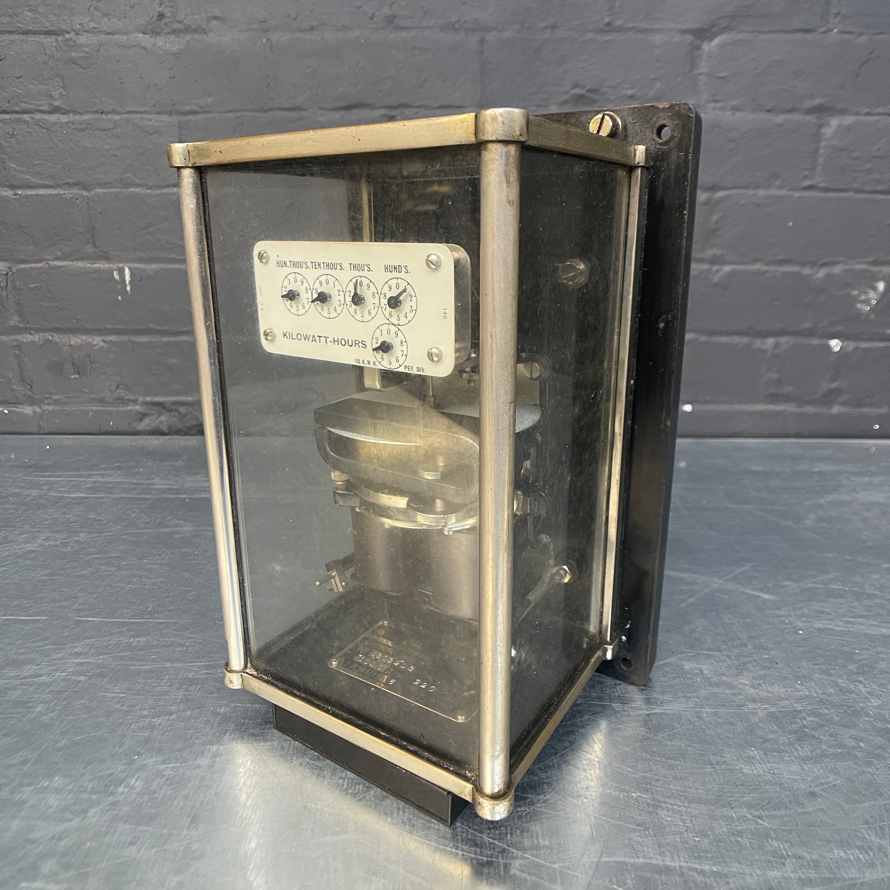 Industrial powerhouse props prop rental hire vintage tv movie film set dec electric meter electrical
