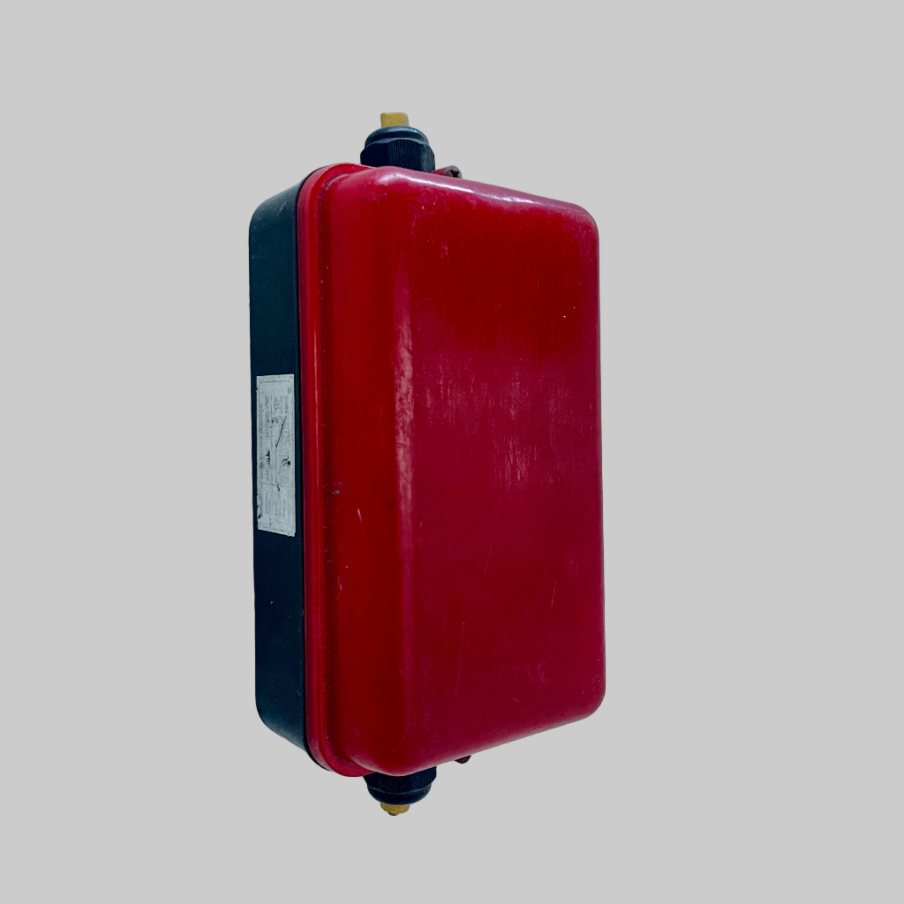 Industrial powerhouse props prop rental hire vintage tv movie film set dec light lighting lights red bulkhead 4