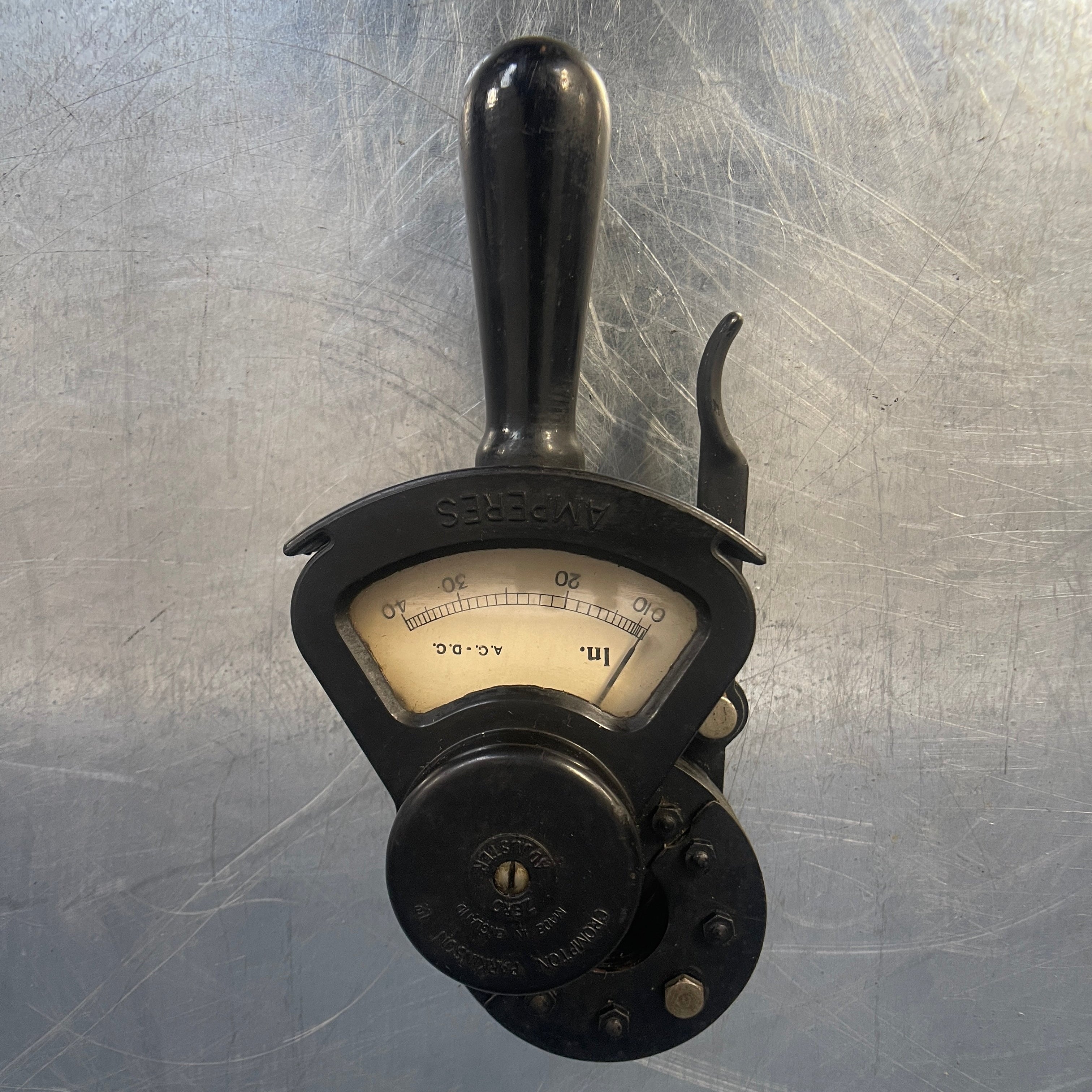 Industrial powerhouse props prop rental hire vintage tv movie film set dec small amperes tester