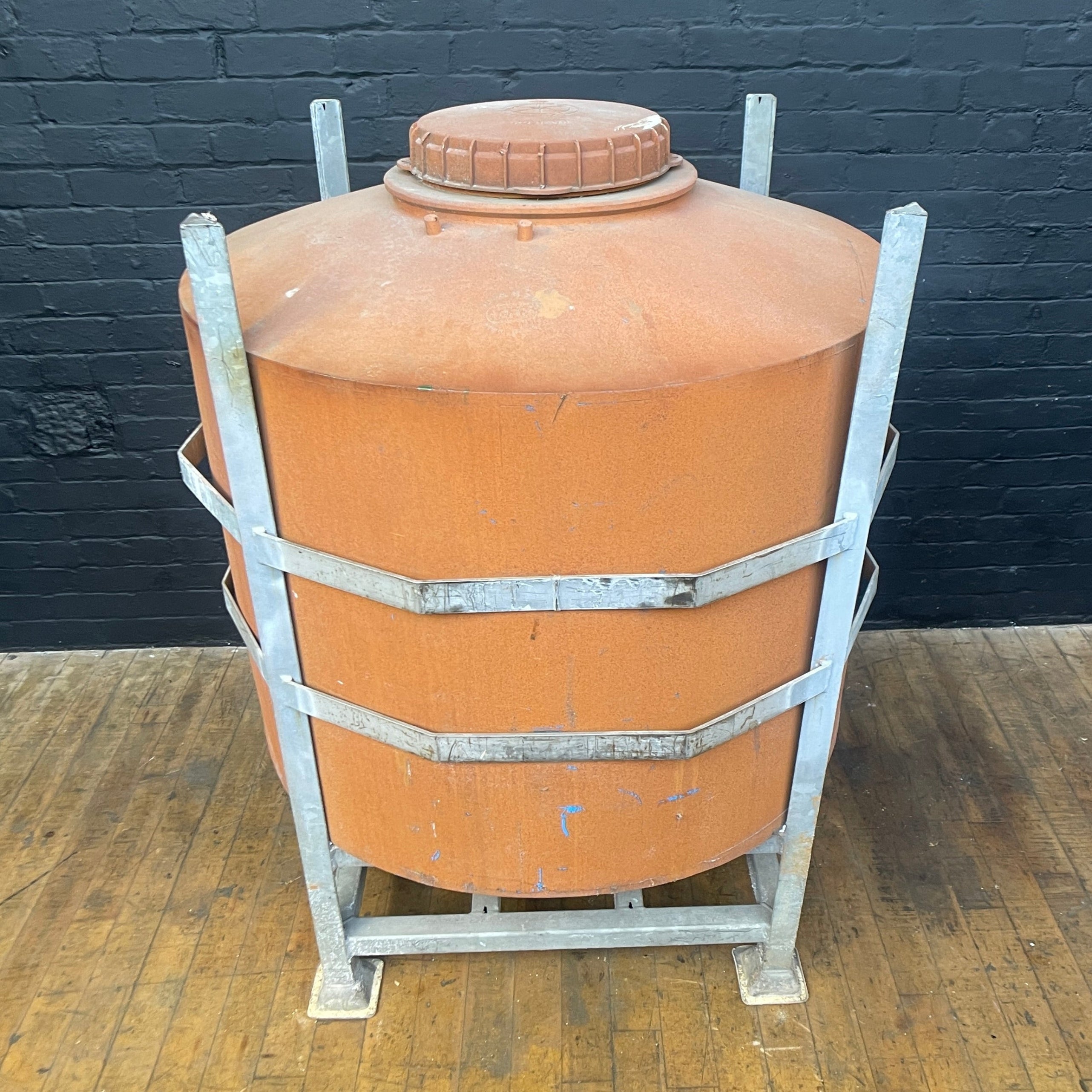 Storage industrial liquid container rusty Industrial powerhouse props prop rental hire vintage movie film set dec 1