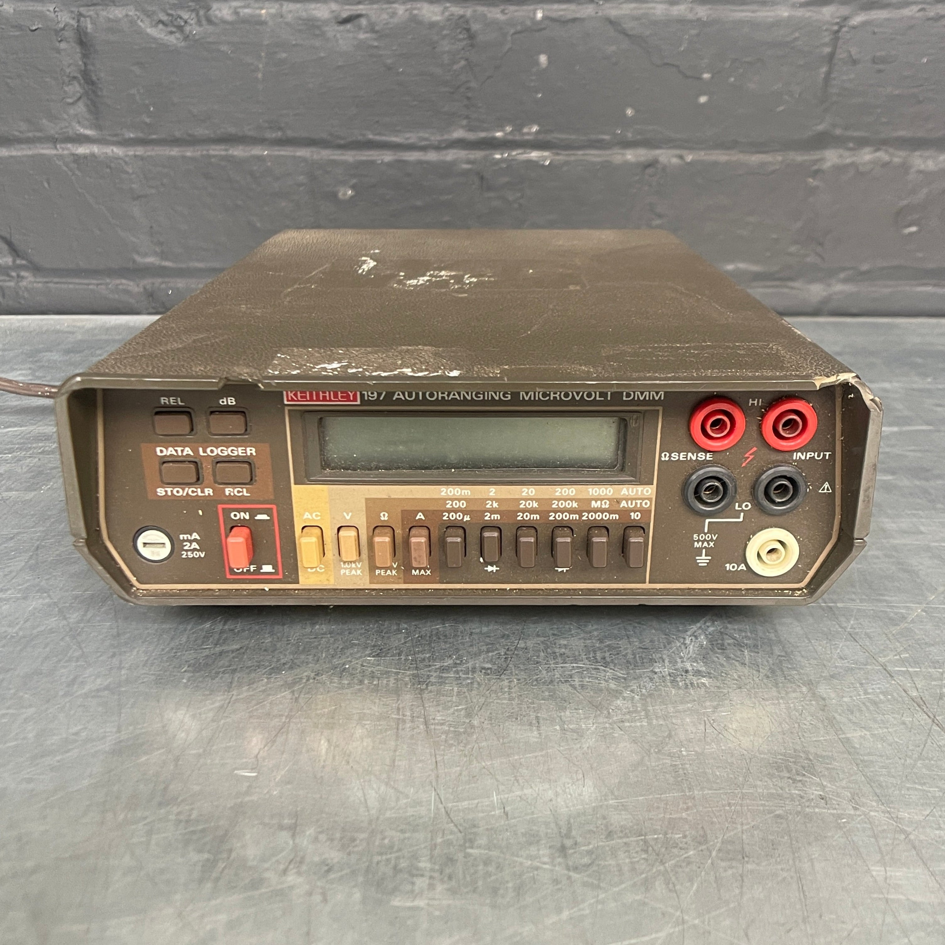 autoranging microvolt tester auto ranging electrical Industrial powerhouse props prop rental hire vintage movie film set dec