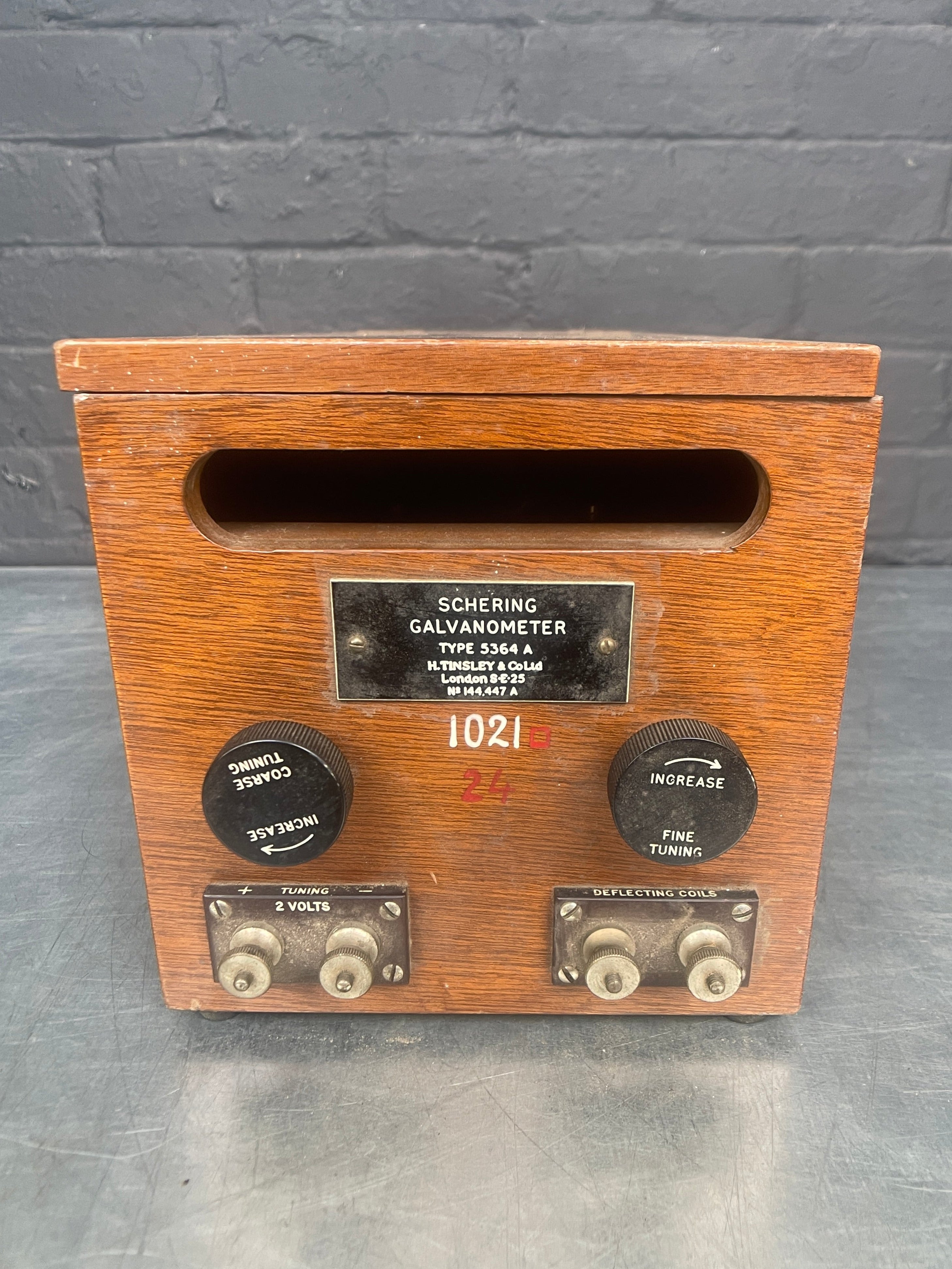 electrical galvanometer scientific tester test kit Industrial powerhouse props prop rental hire vintage movie film set dec
2