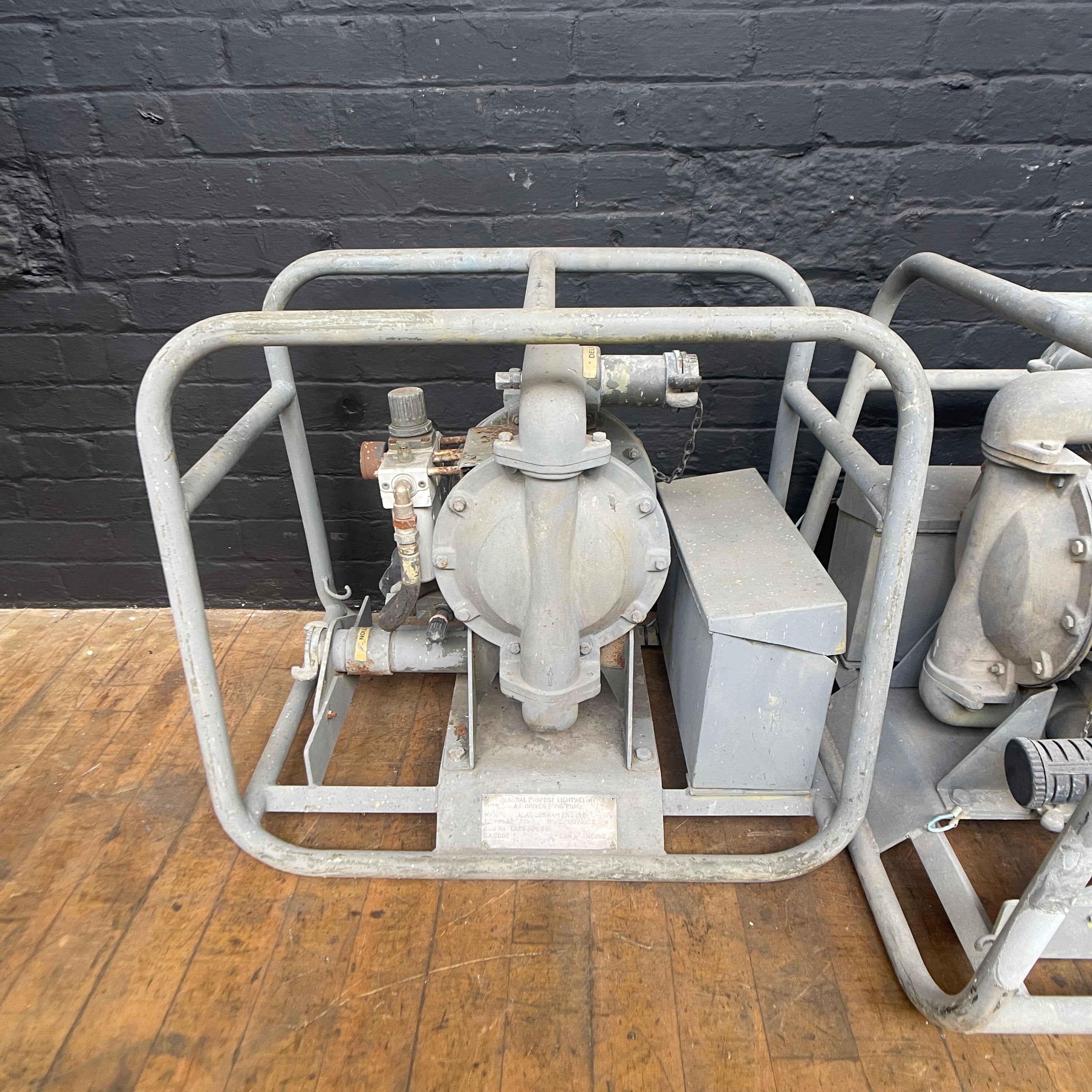 industrial bund air pump generator Industrial powerhouse props prop rental hire vintage movie film set dec 2