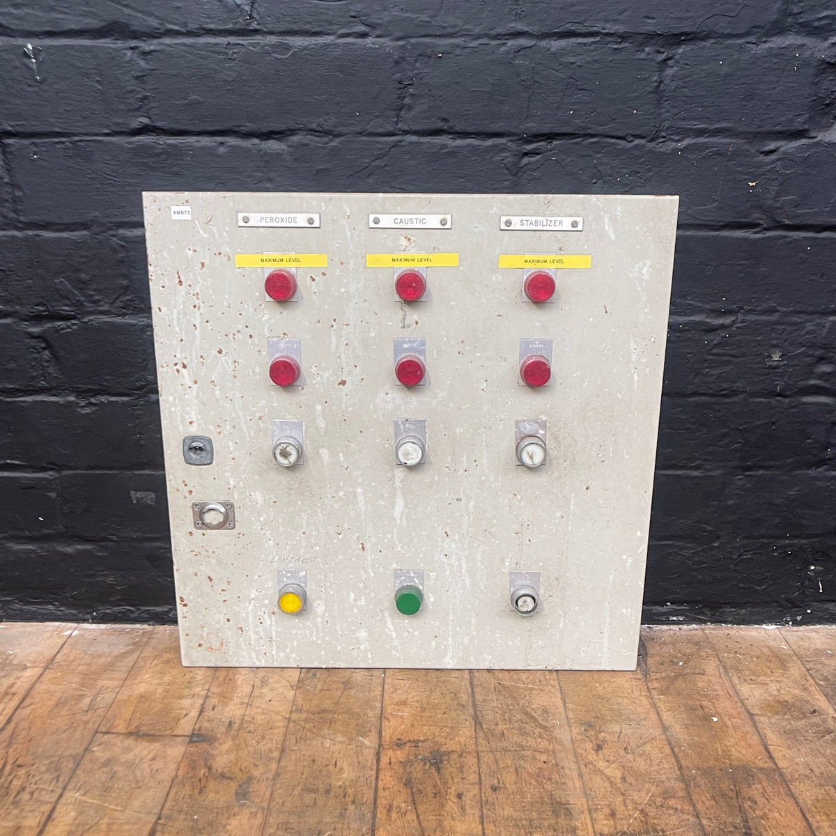 industrial powerhouse props prop rental hire vintage movie film set dec switchgear panel electrical buttons control 21