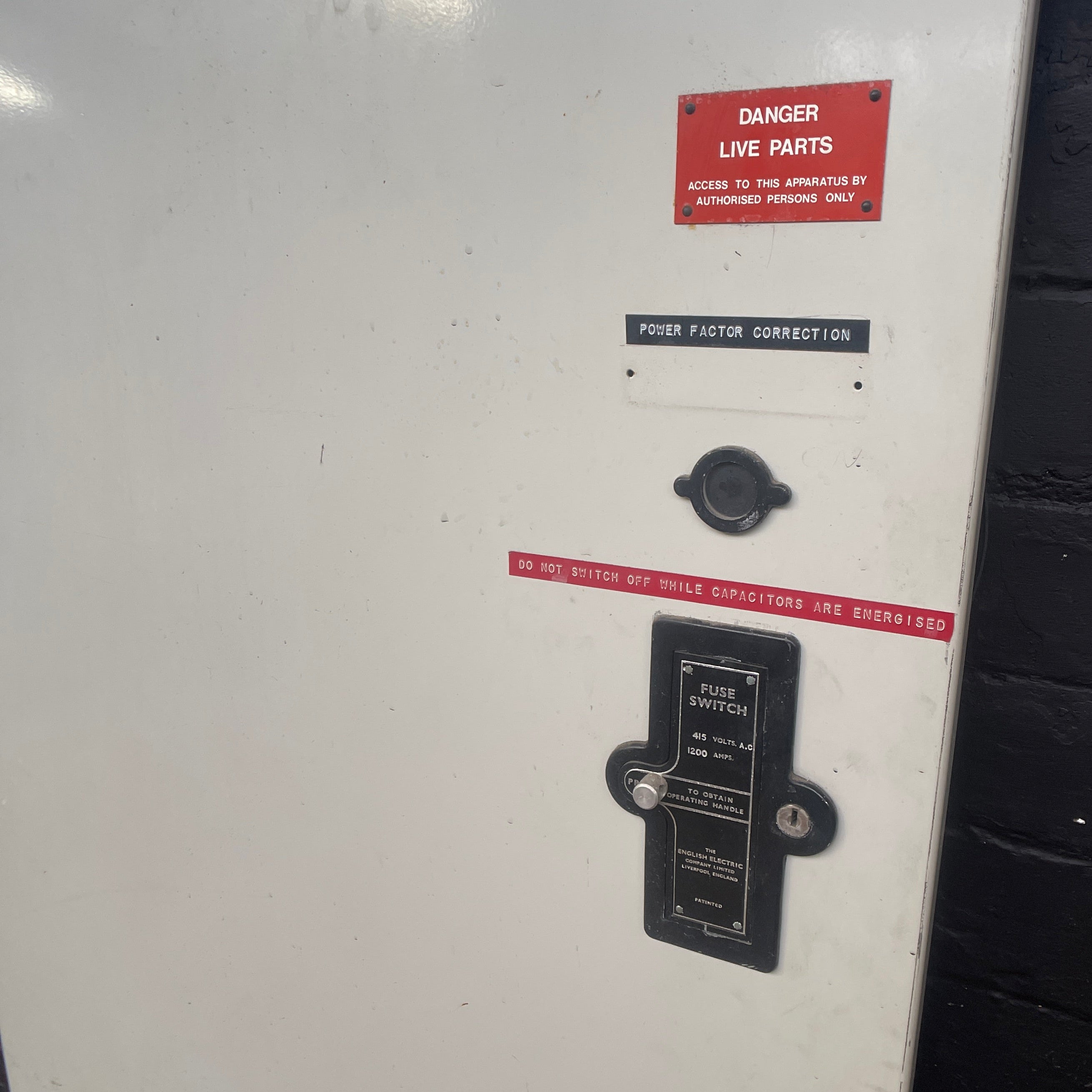 industrial powerhouse props prop rental hire vintage movie film set dec switchgear panel electrical buttons control 56
