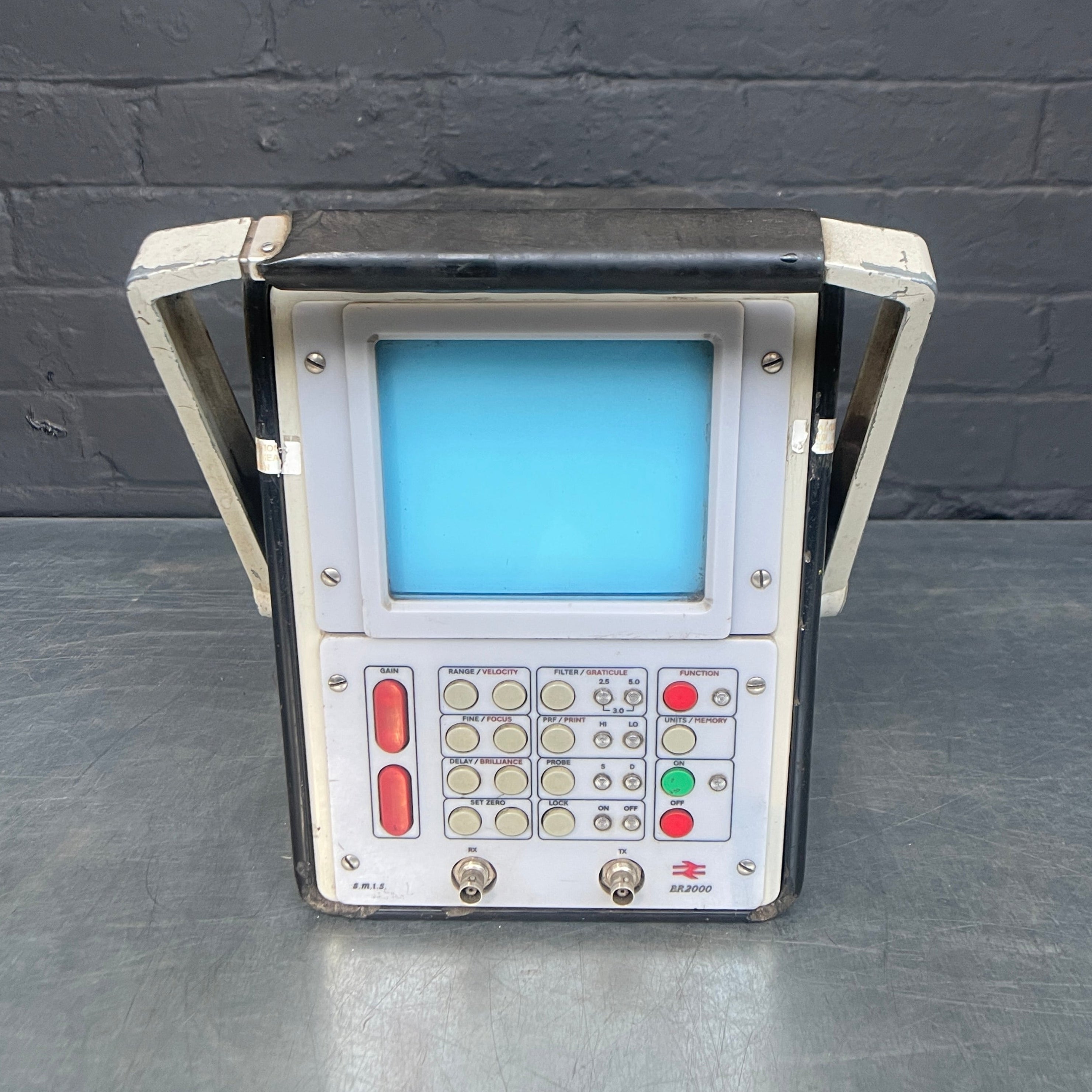 inspection unit British Rail electrical tester test Industrial powerhouse props prop rental hire vintage movie film set dec