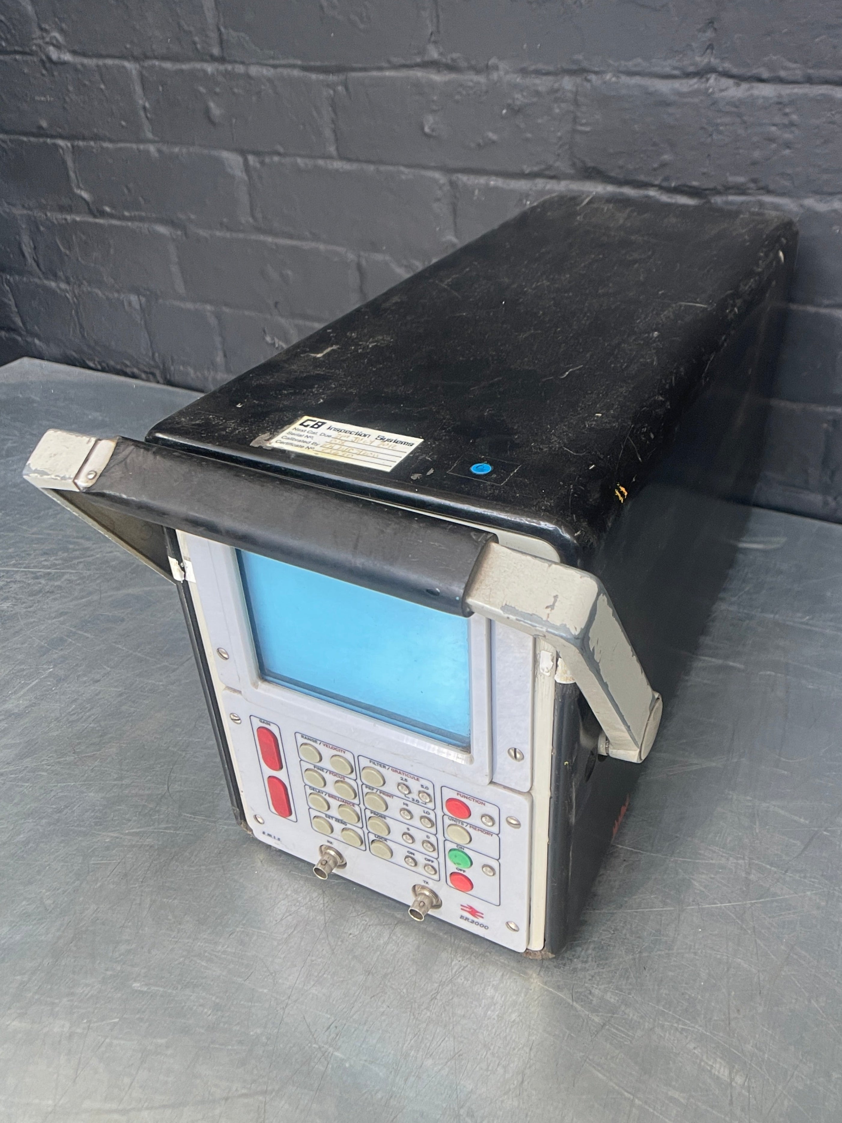 inspection unit British Rail electrical tester test Industrial powerhouse props prop rental hire vintage movie film set dec 1