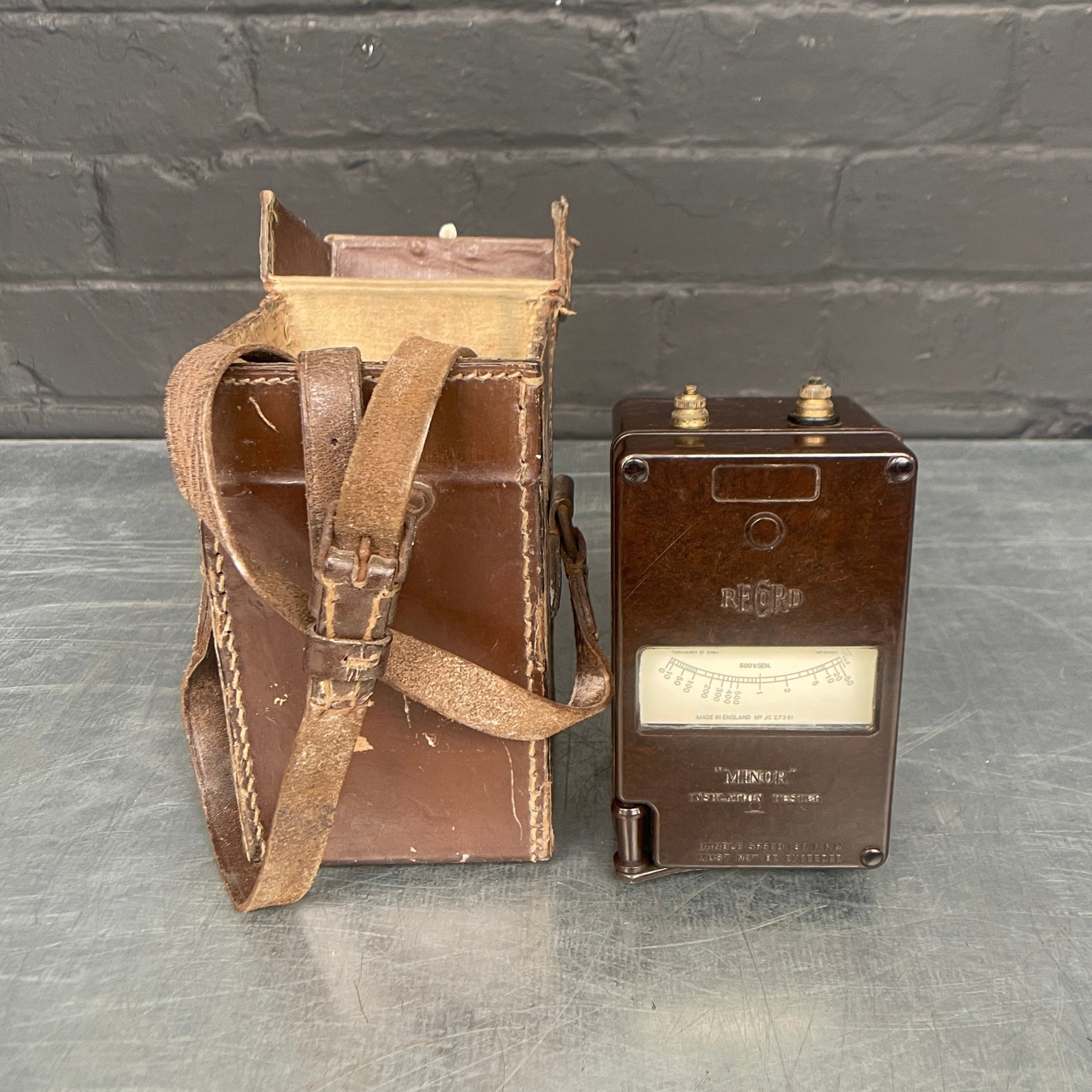insulation tester electrical scientific Industrial powerhouse props prop rental hire vintage movie film set dec