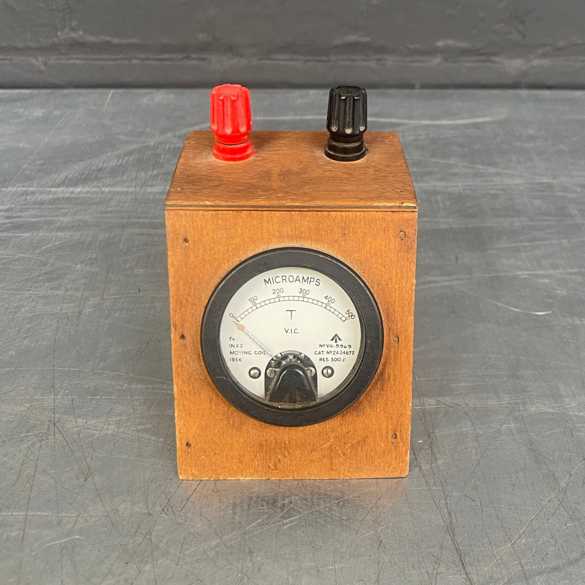 microamps Military meter electrical scientific Industrial powerhouse props prop rental hire vintage movie film set dec