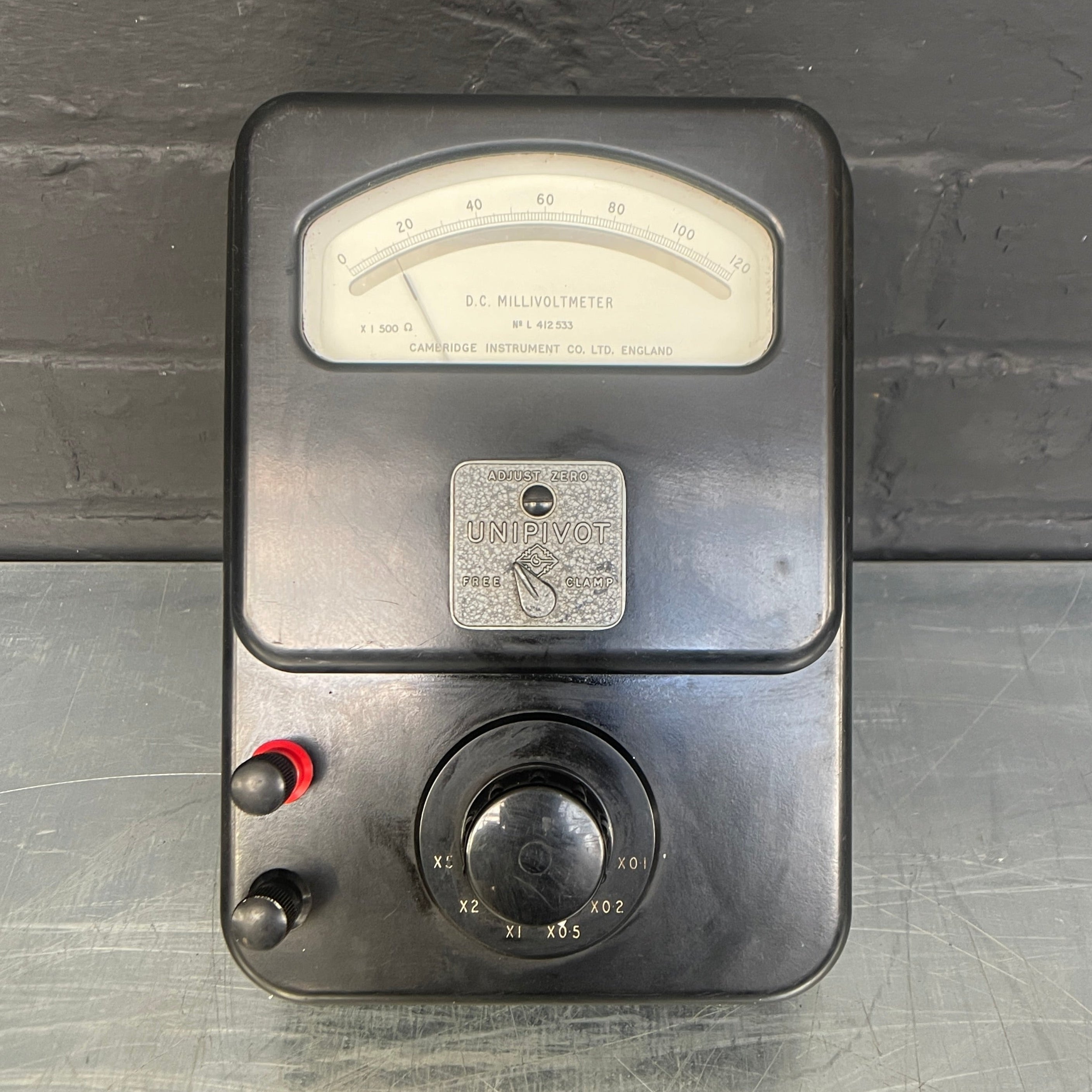 millivolt meter tester electrical Industrial powerhouse props prop rental hire vintage movie film set dec
