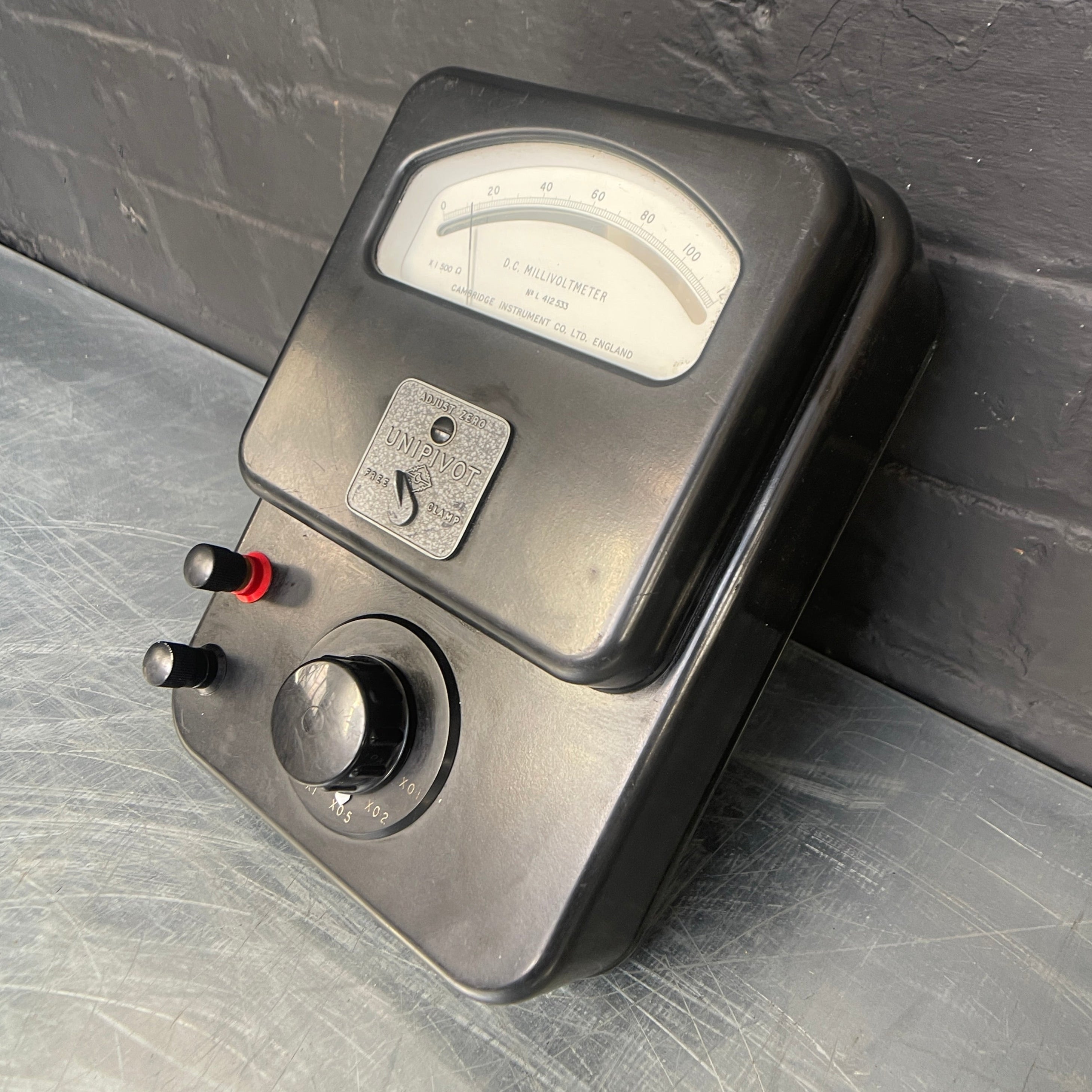 millivolt meter tester electrical Industrial powerhouse props prop rental hire vintage movie film set dec 1