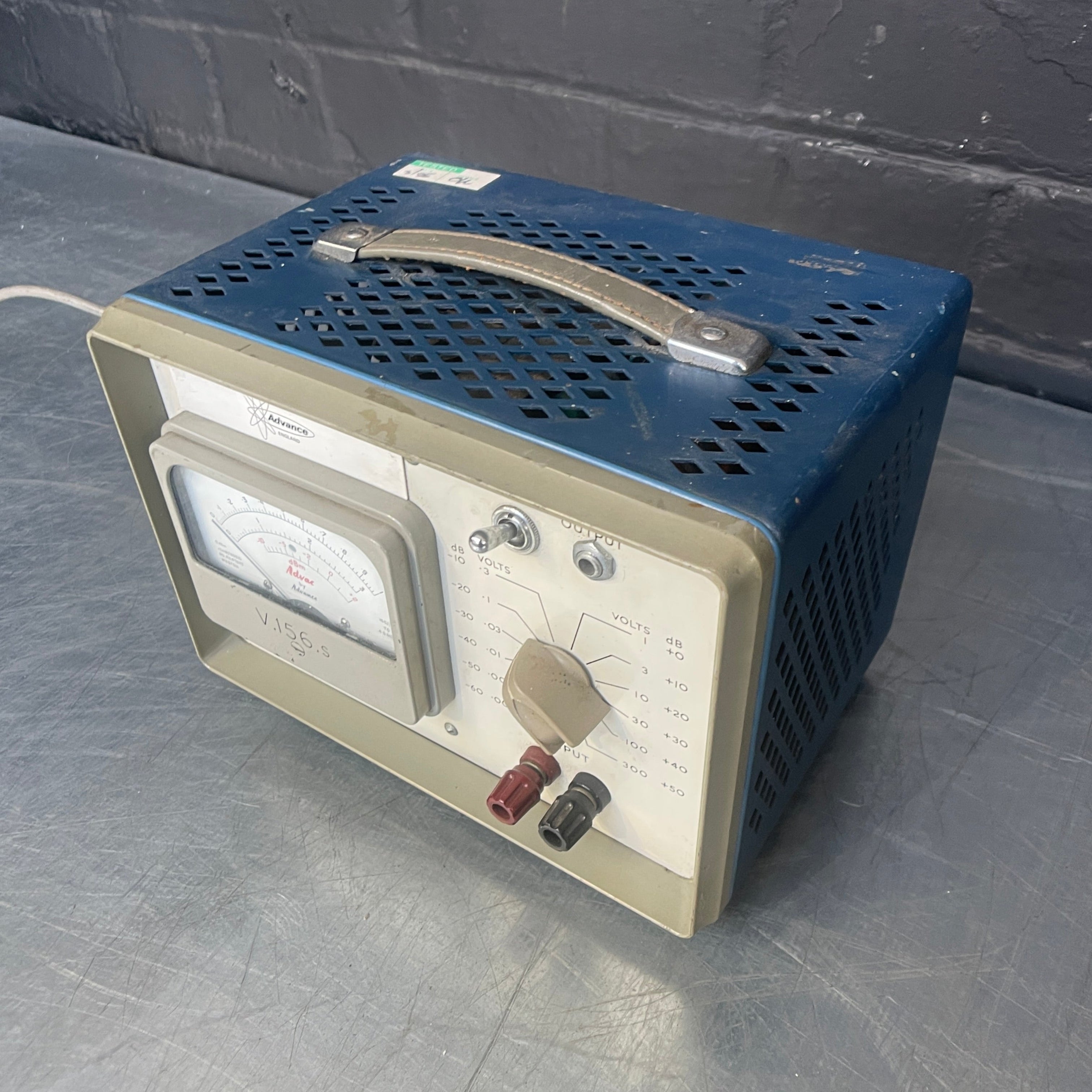 millivoltmeter volt meter tester test electrical Industrial powerhouse props prop rental hire vintage movie film set dec 1