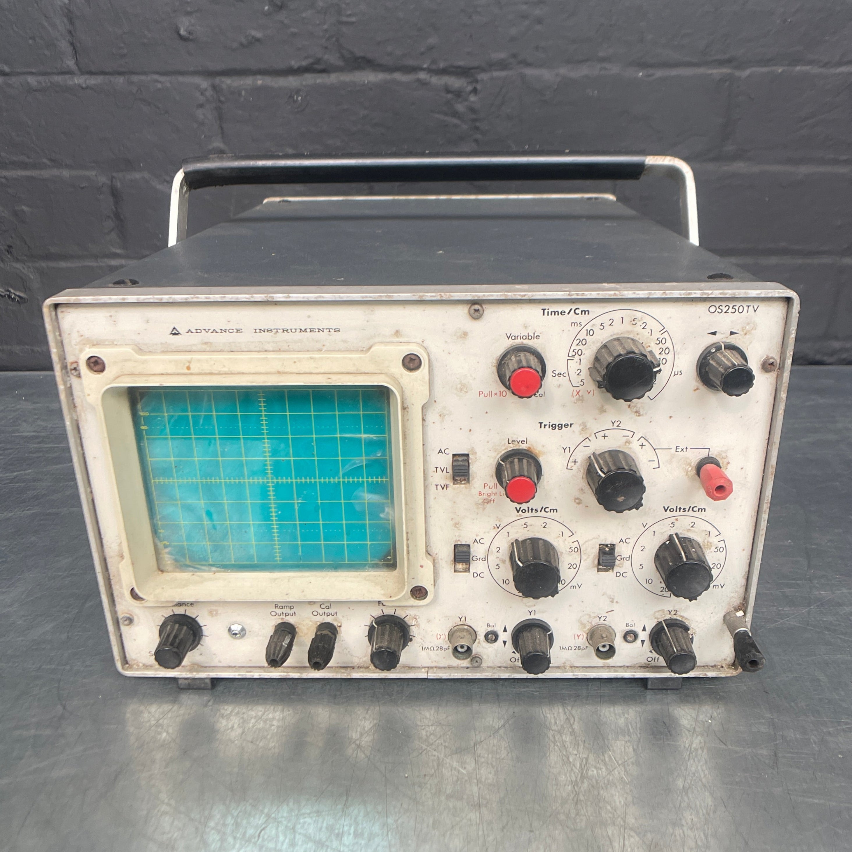 oscilloscope unit electrical Industrial powerhouse props prop rental hire vintage movie film set dec 20