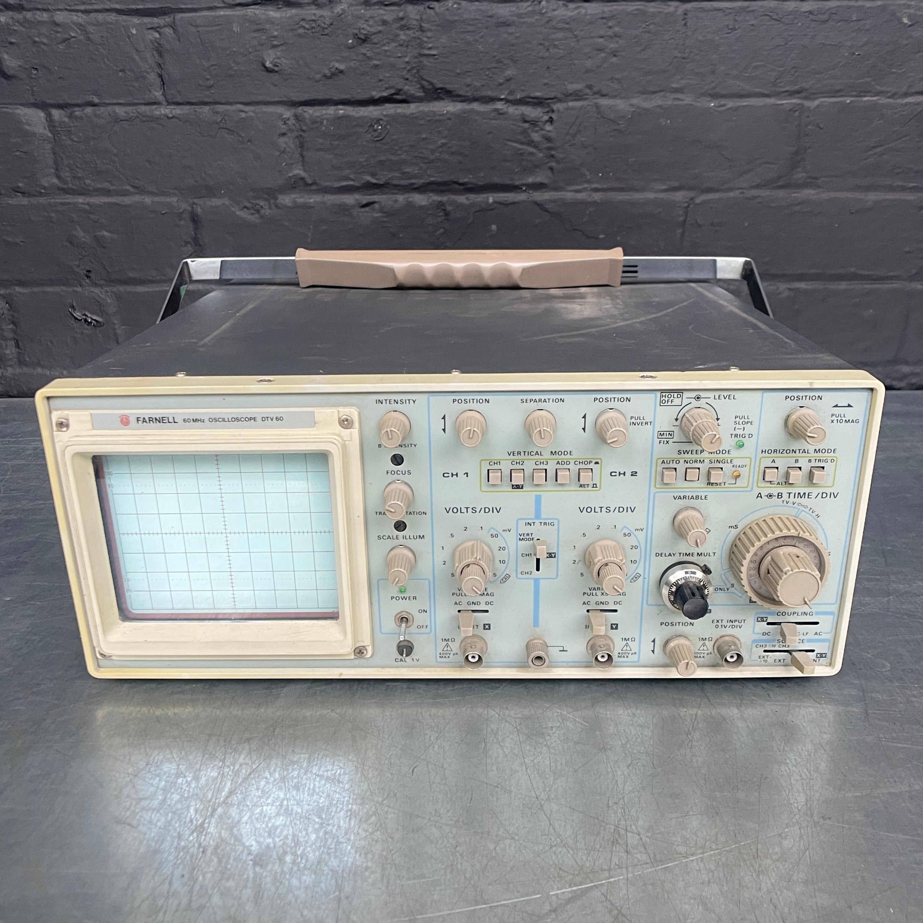 oscilloscope unit electrical Industrial powerhouse props prop rental hire vintage movie film set dec 32