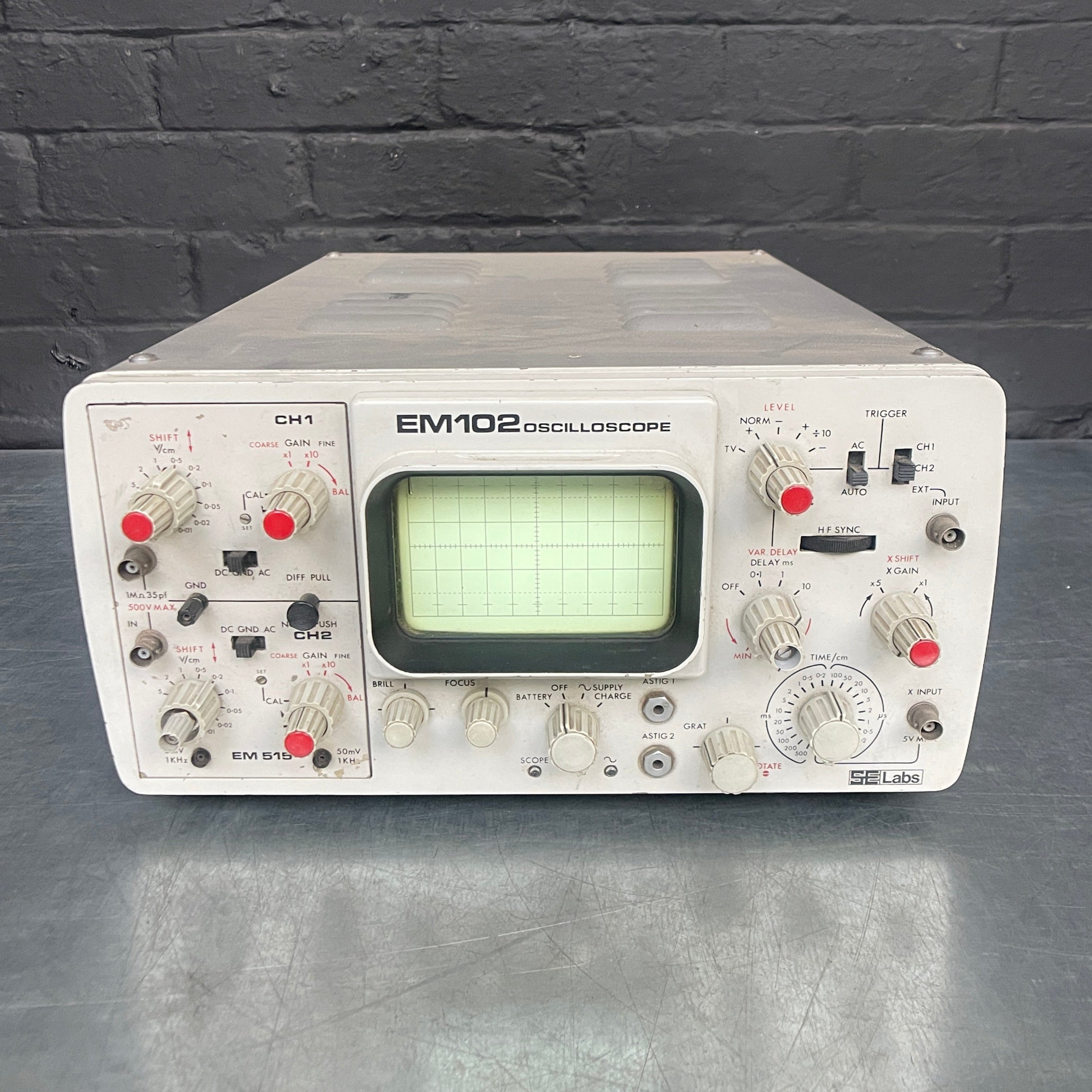 oscilloscope unit electrical Industrial powerhouse props prop rental hire vintage movie film set dec 34