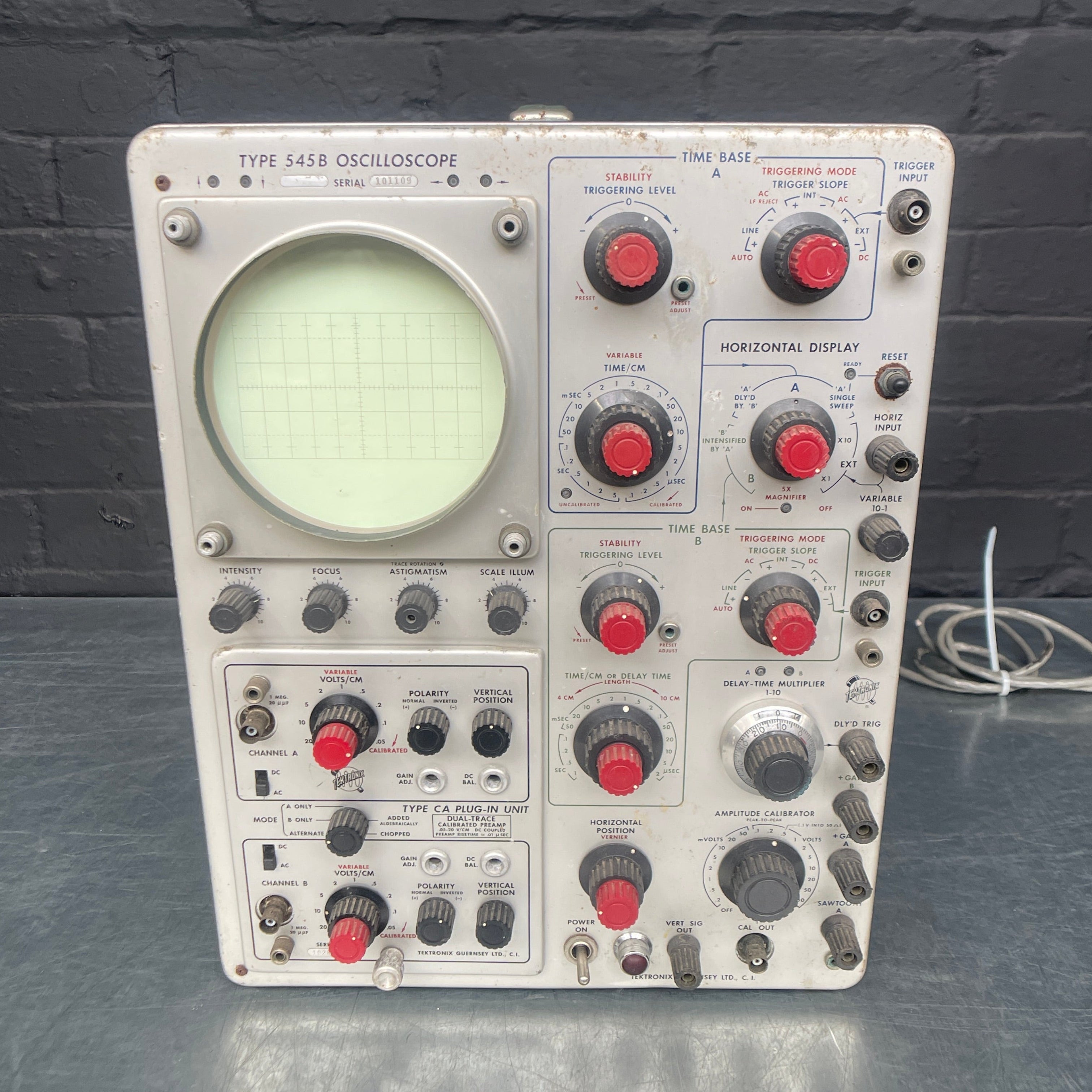 oscilloscope unit electrical Industrial powerhouse props prop rental hire vintage movie film set dec 50