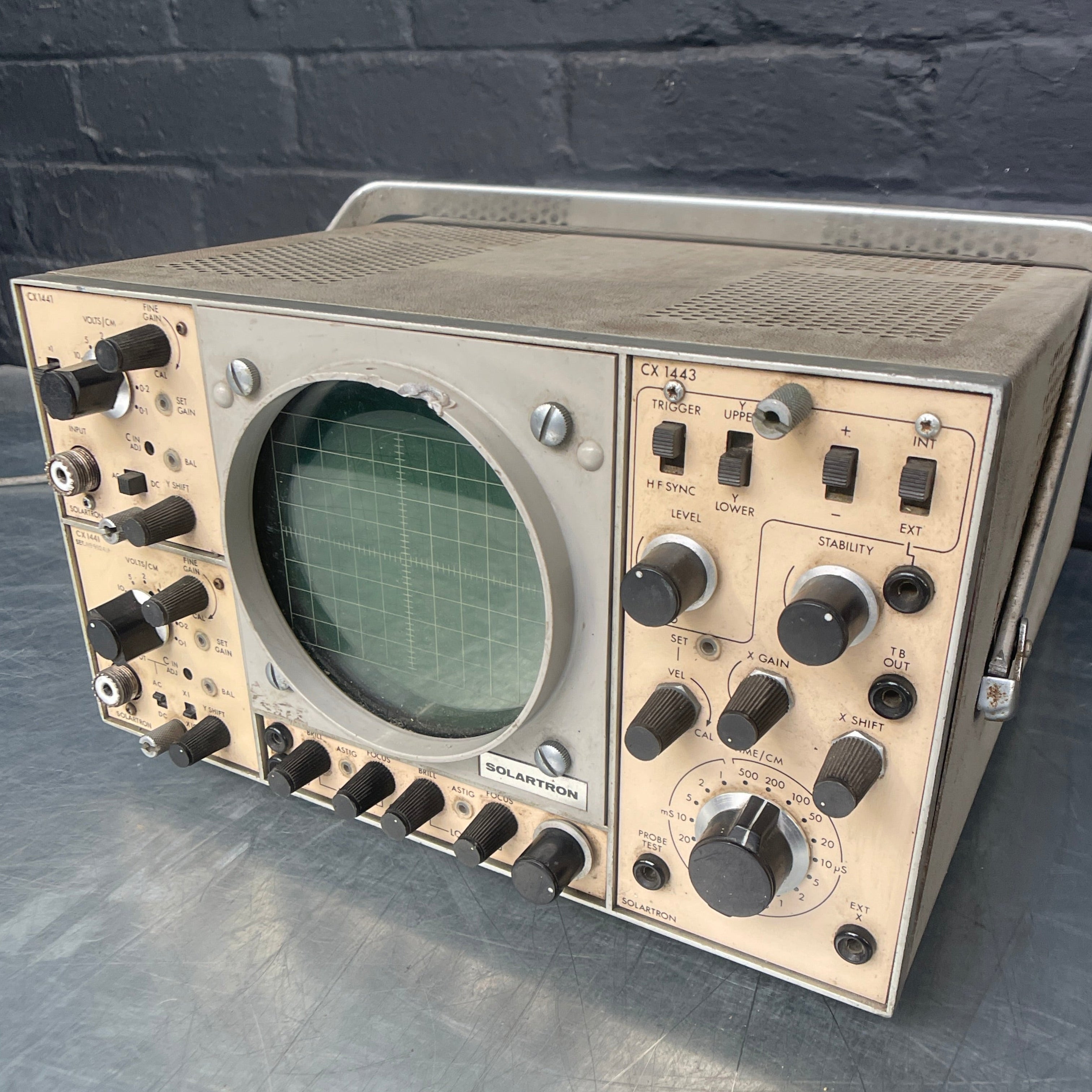 oscilloscope unit electrical Industrial powerhouse props prop rental hire vintage movie film set dec 78