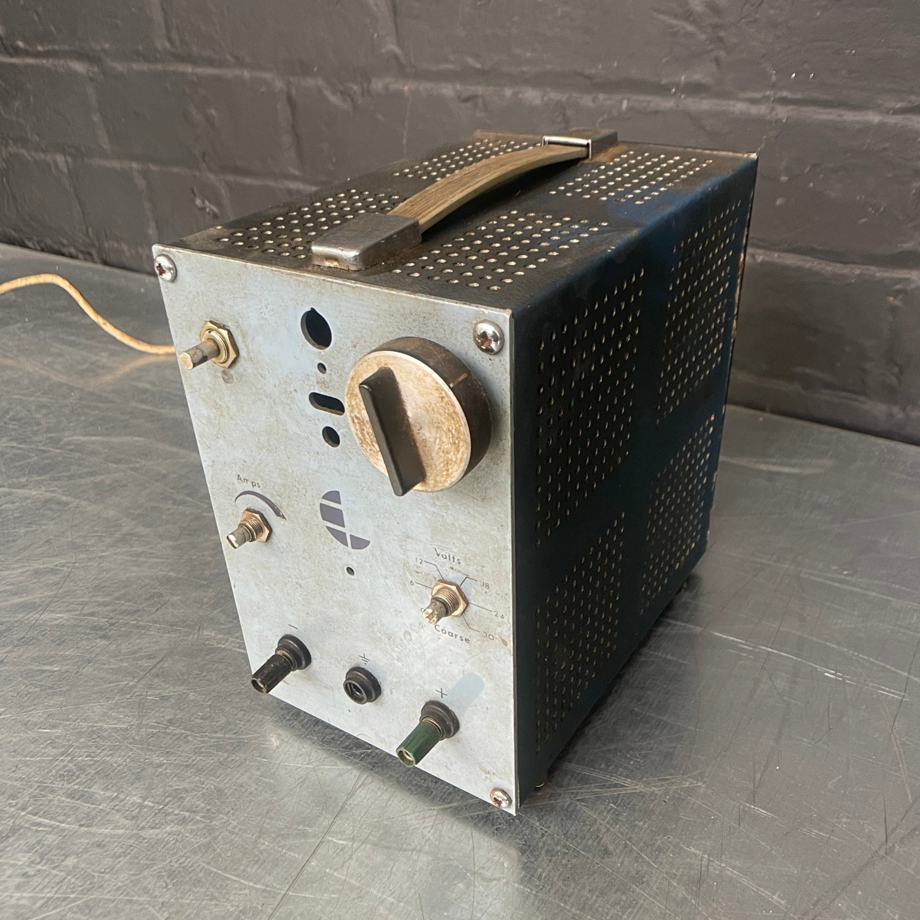 power supply unit electrical green Industrial powerhouse props prop rental hire vintage movie film set dec 1