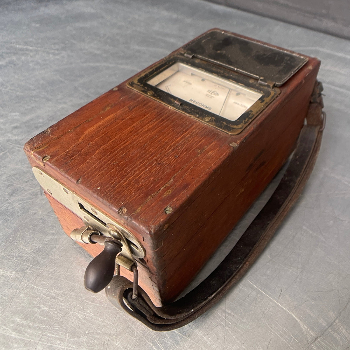 record megohms tester electrical scientific Industrial powerhouse props prop rental hire vintage movie film set dec 1