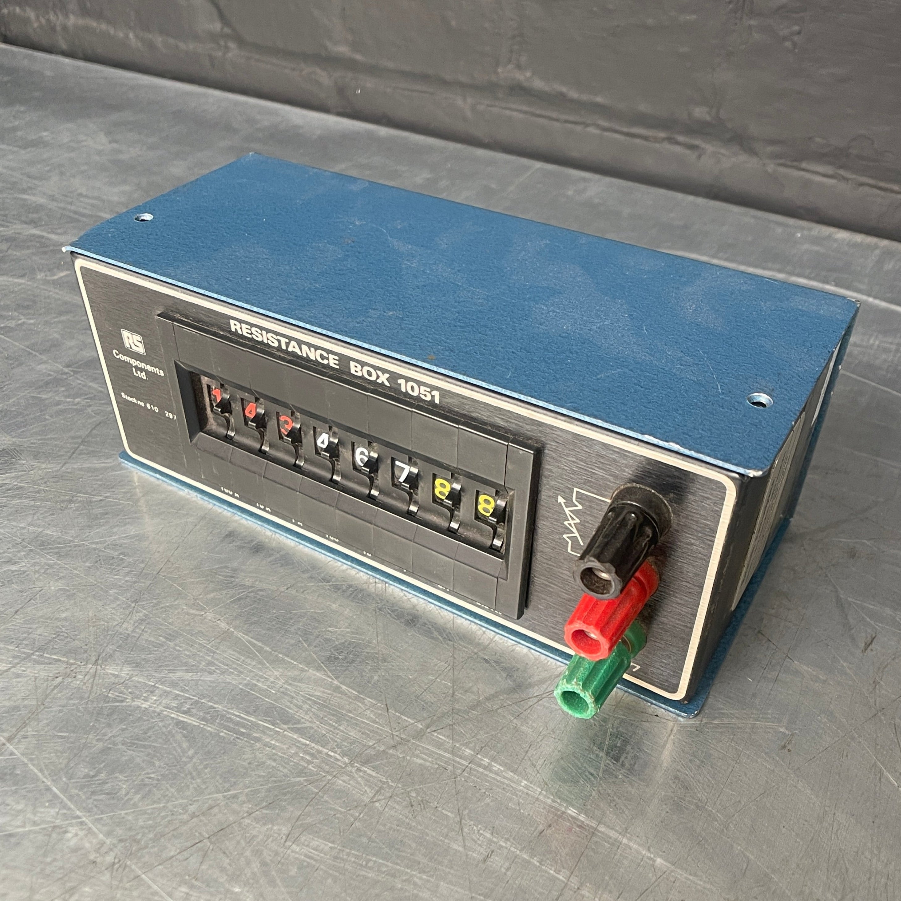 resistance box electrical switch counter Industrial powerhouse props prop rental hire vintage movie film set dec 1