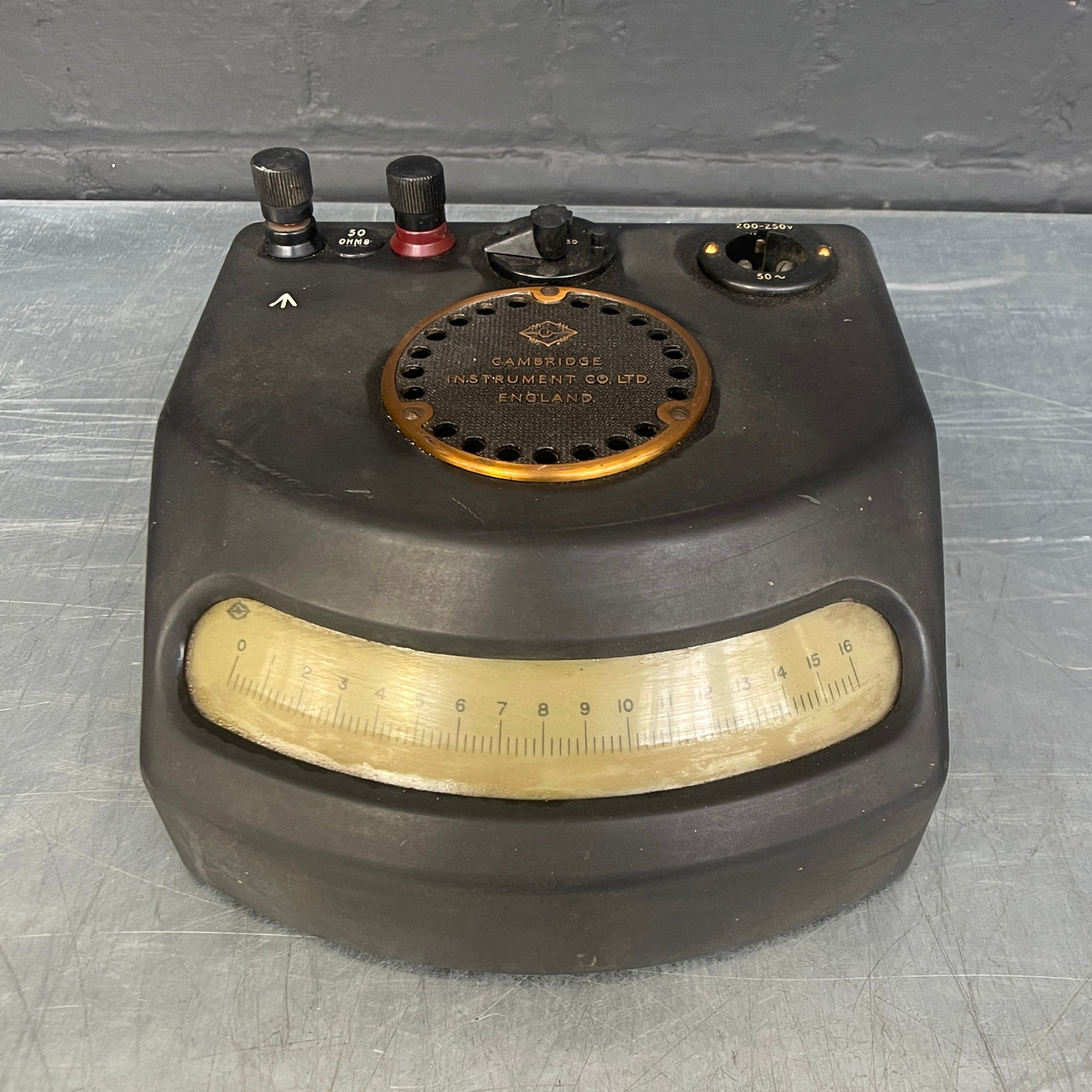 spot galvanometer electrical scientific meter Industrial powerhouse props prop rental hire vintage movie film set dec 2