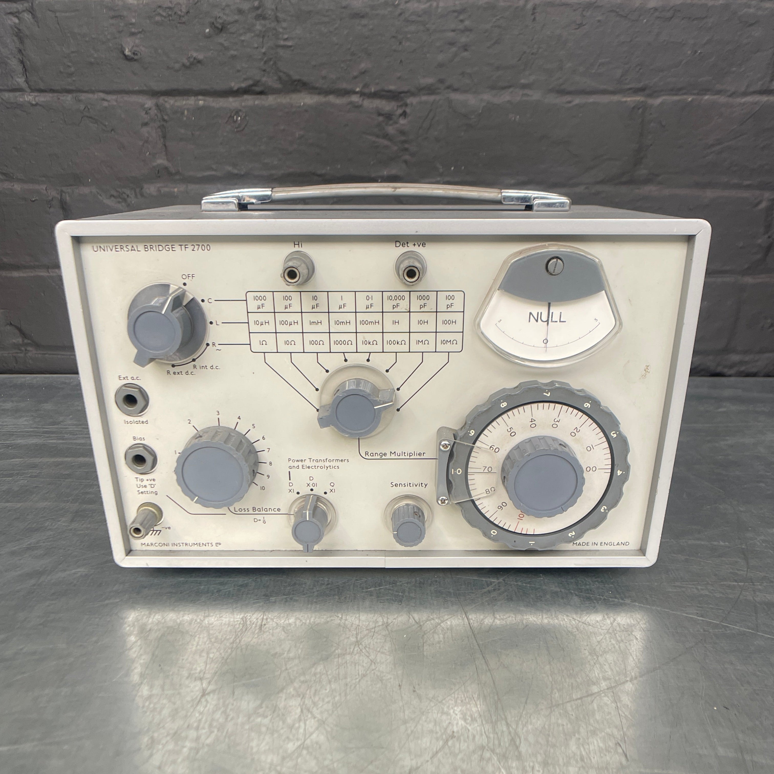 universal bridge tester test electrical Industrial powerhouse props prop rental hire vintage movie film set dec