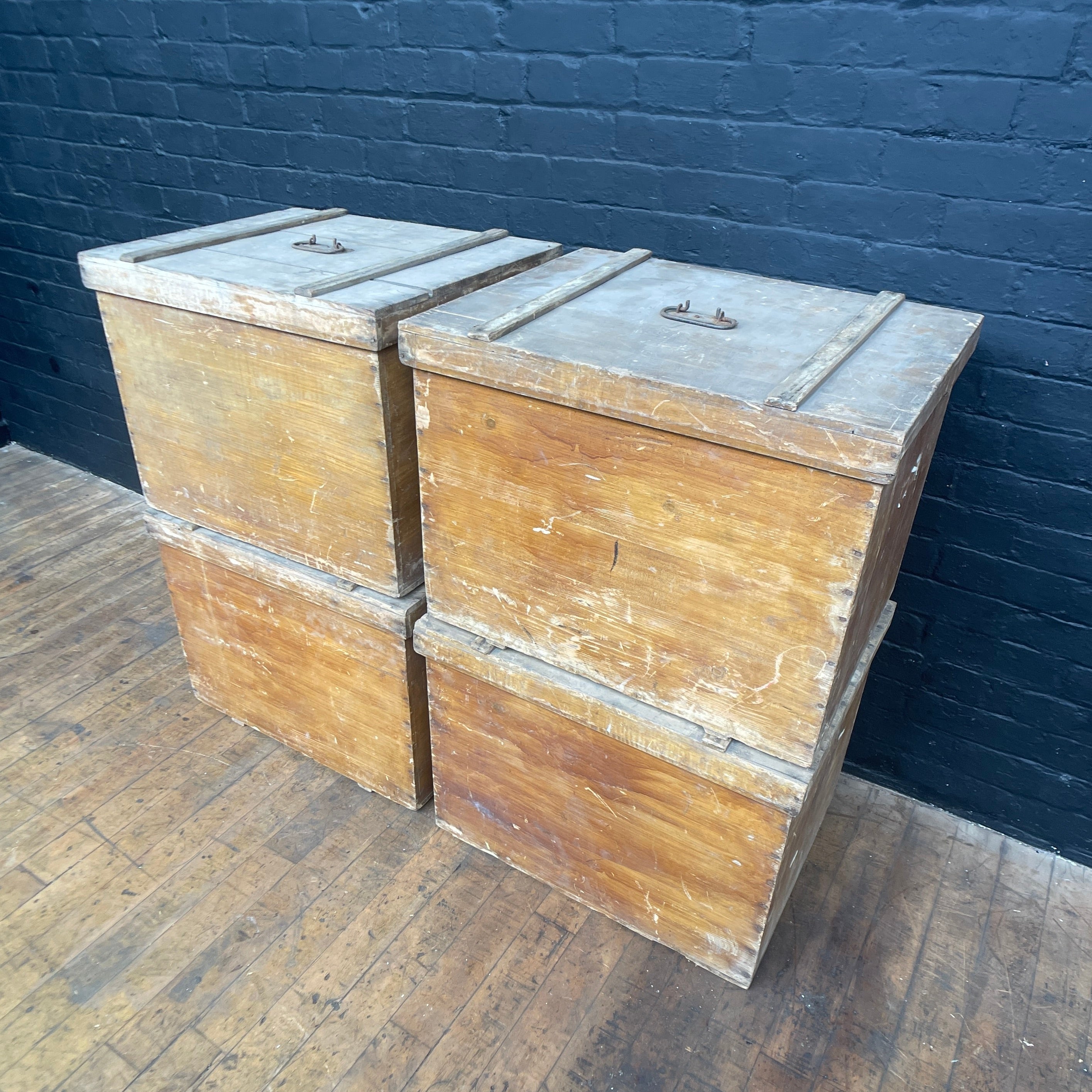 wooden wood box crate with lid Industrial powerhouse props prop rental hire vintage movie film set dec 1