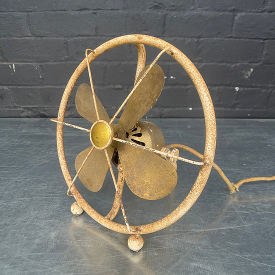 Industrial powerhouse props prop rental hire vintage tv movie film set dec cream desk fan