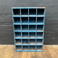 Industrial powerhouse props prop rental hire vintage movie film set dec Industrial steel pigeonholes shelves shelving