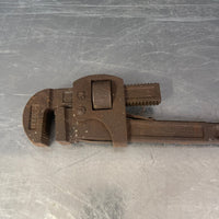 Industrial powerhouse props prop rental hire vintage movie film set dec Large adjustable wrench rusty