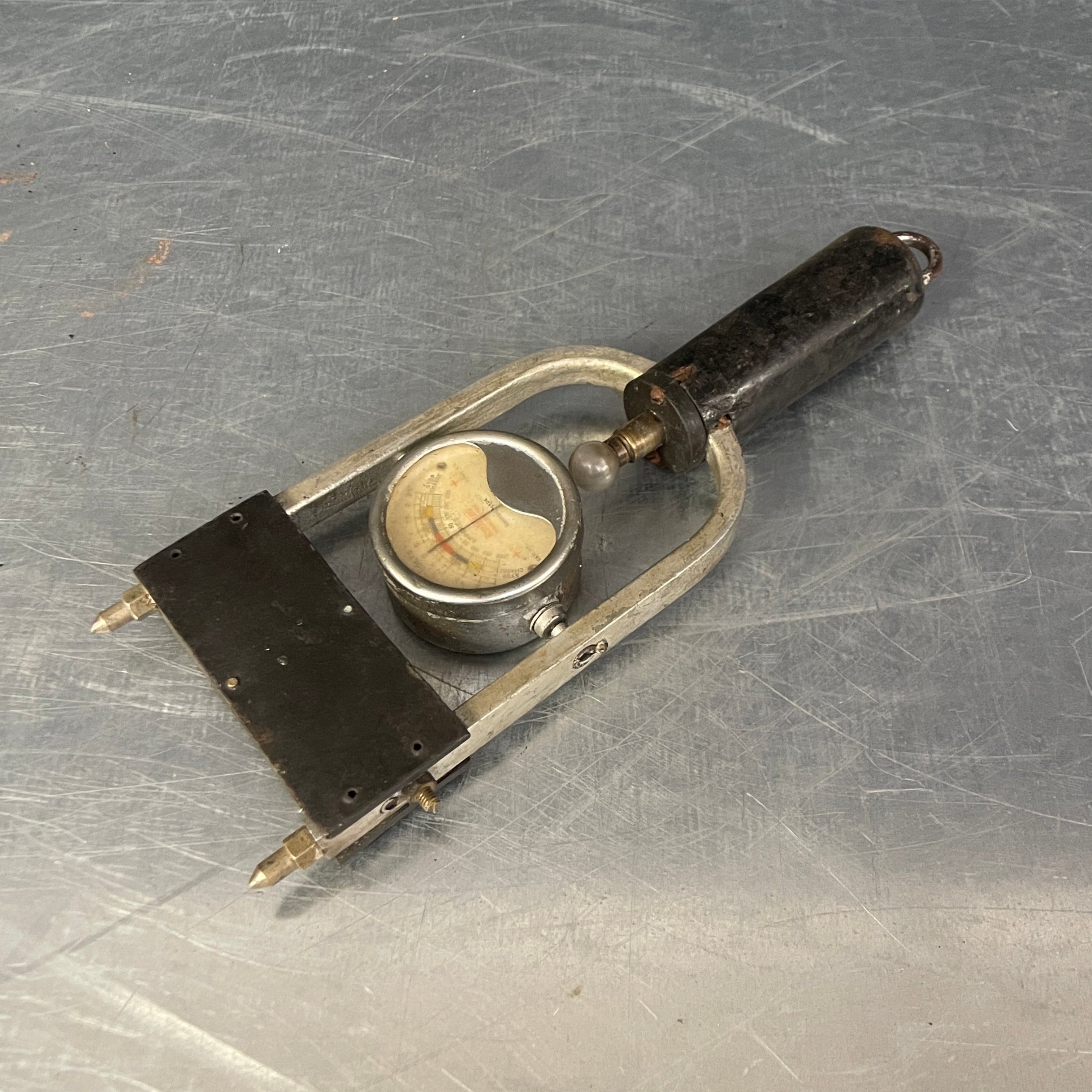 Industrial powerhouse props prop rental hire vintage movie film set dec battery tester volt