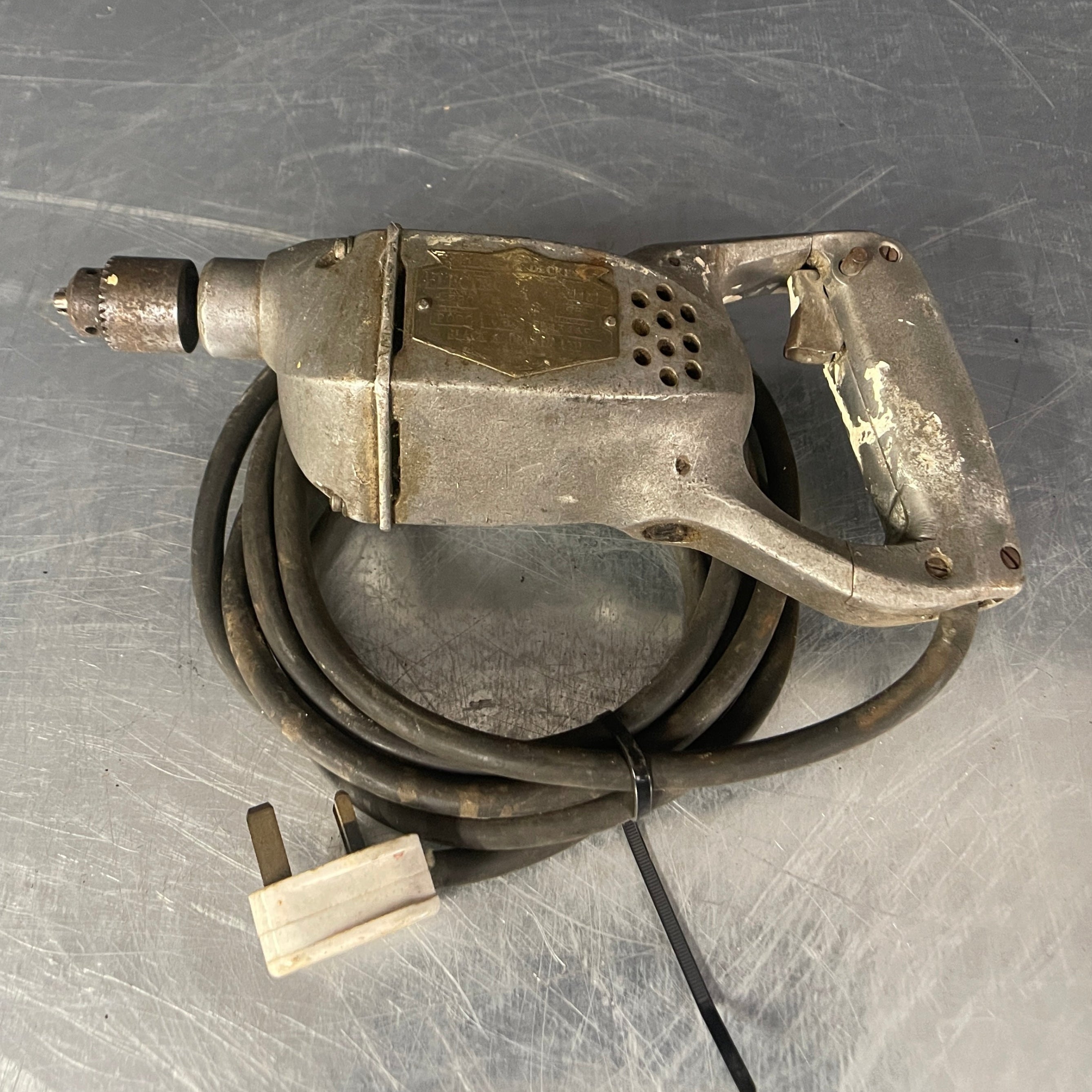 Industrial powerhouse props prop rental hire vintage movie film set dec black & decker drill driver hex