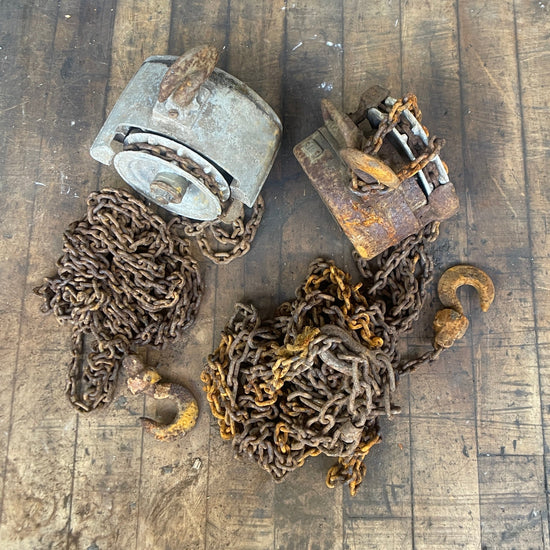 Block & tackle hoist Qty 2
