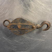 Industrial powerhouse props prop rental hire vintage movie film set dec blue red pulley hook