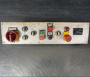 Industrial powerhouse props prop rental hire vintage movie film set dec control button multi panel