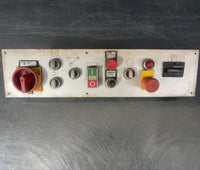 Industrial powerhouse props prop rental hire vintage movie film set dec control button multi panel