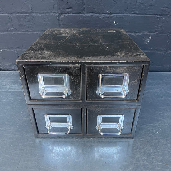 Black metal drawers Qty 1