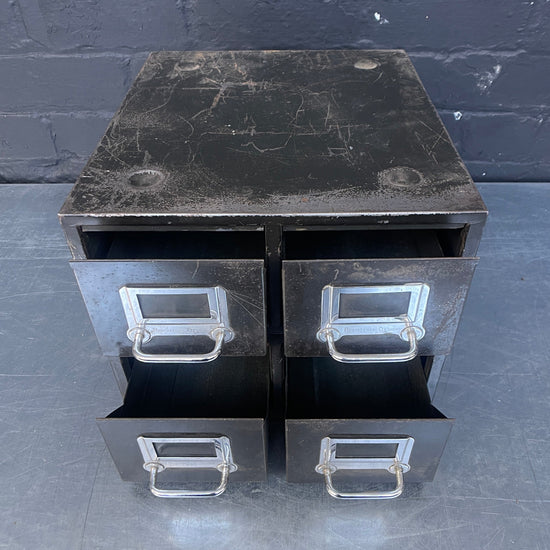 Black metal drawers Qty 1