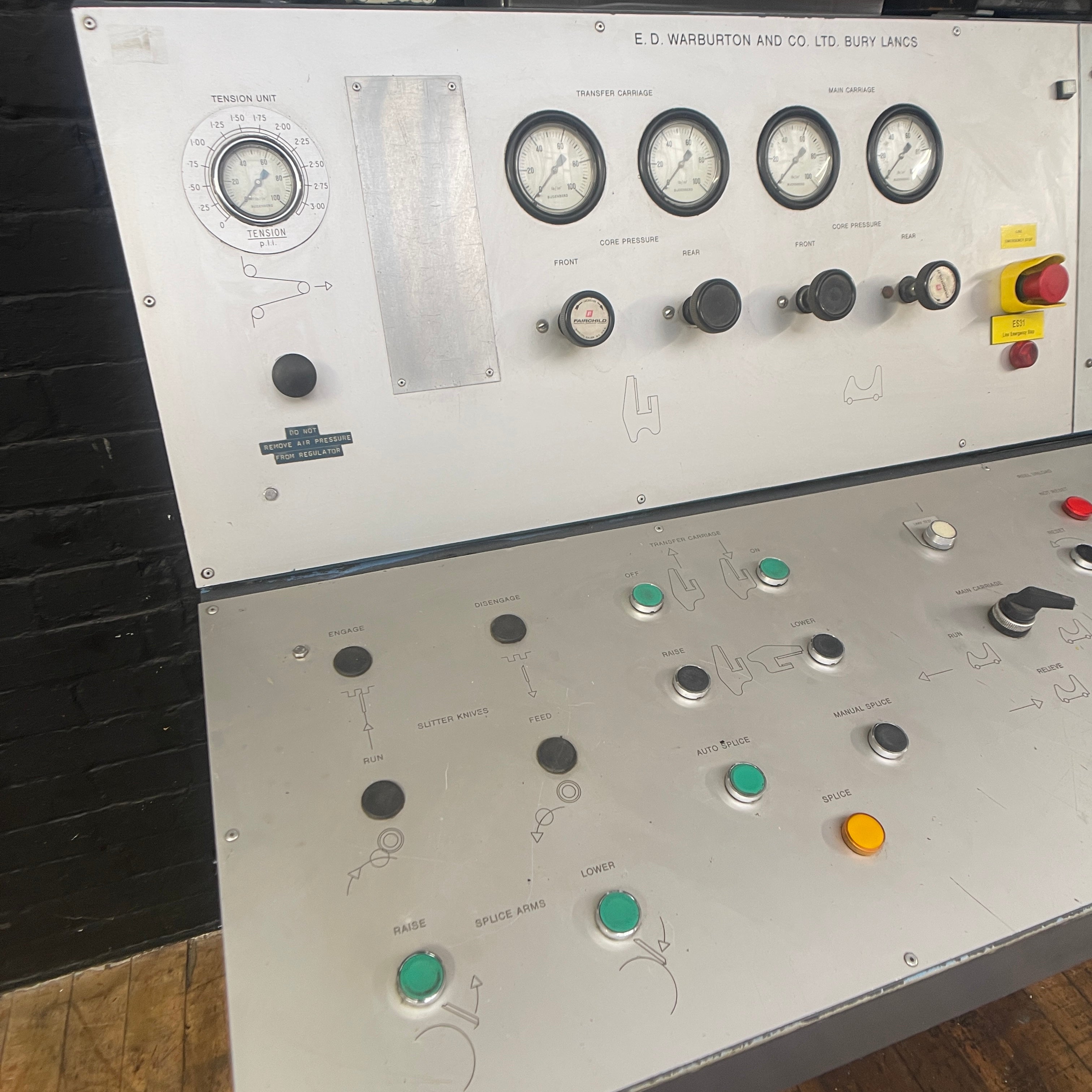 Industrial powerhouse props prop rental hire vintage movie film set dec electrical control console unit 4