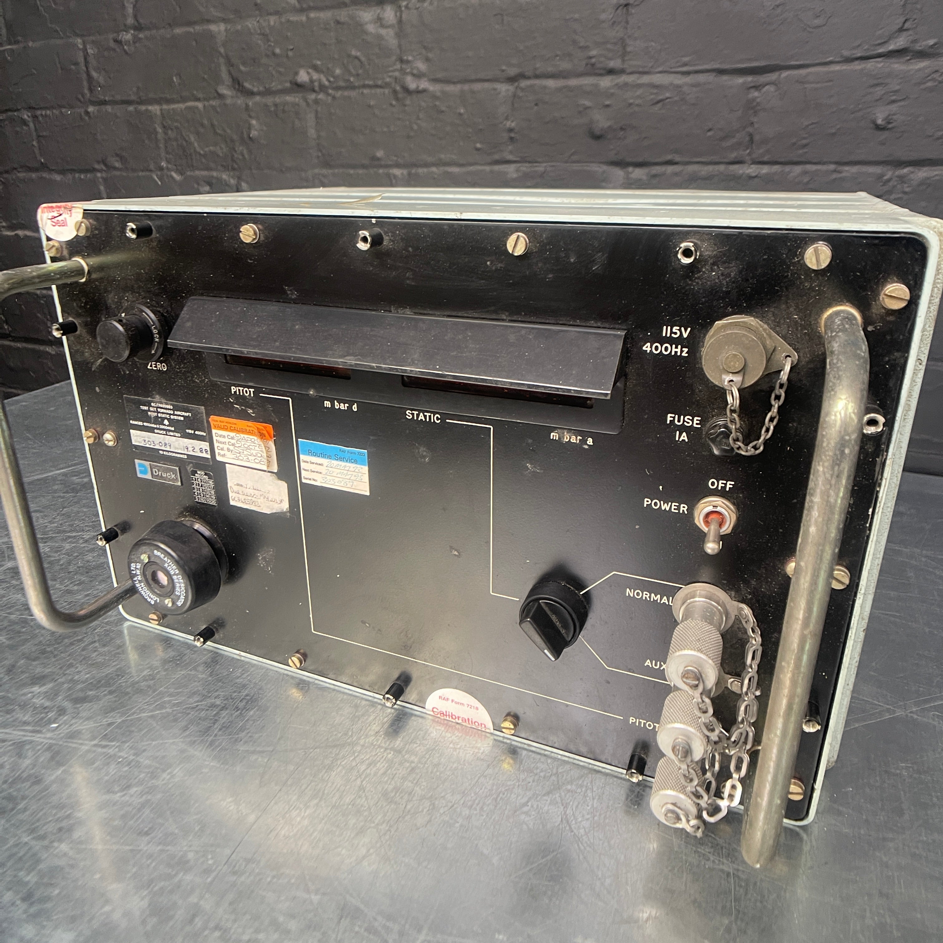 Industrial powerhouse props prop rental hire vintage movie film set dec electrical test set kit MOD 1